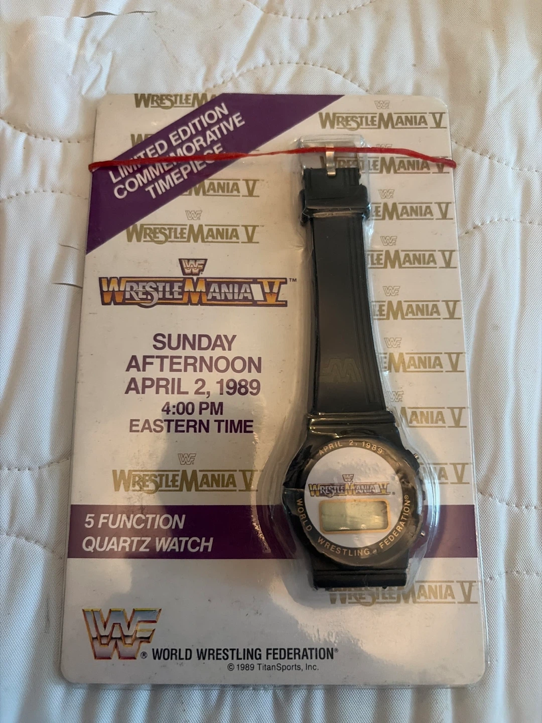 Pro-Sport WWF WrestleMania V Commemorative Digital Watch