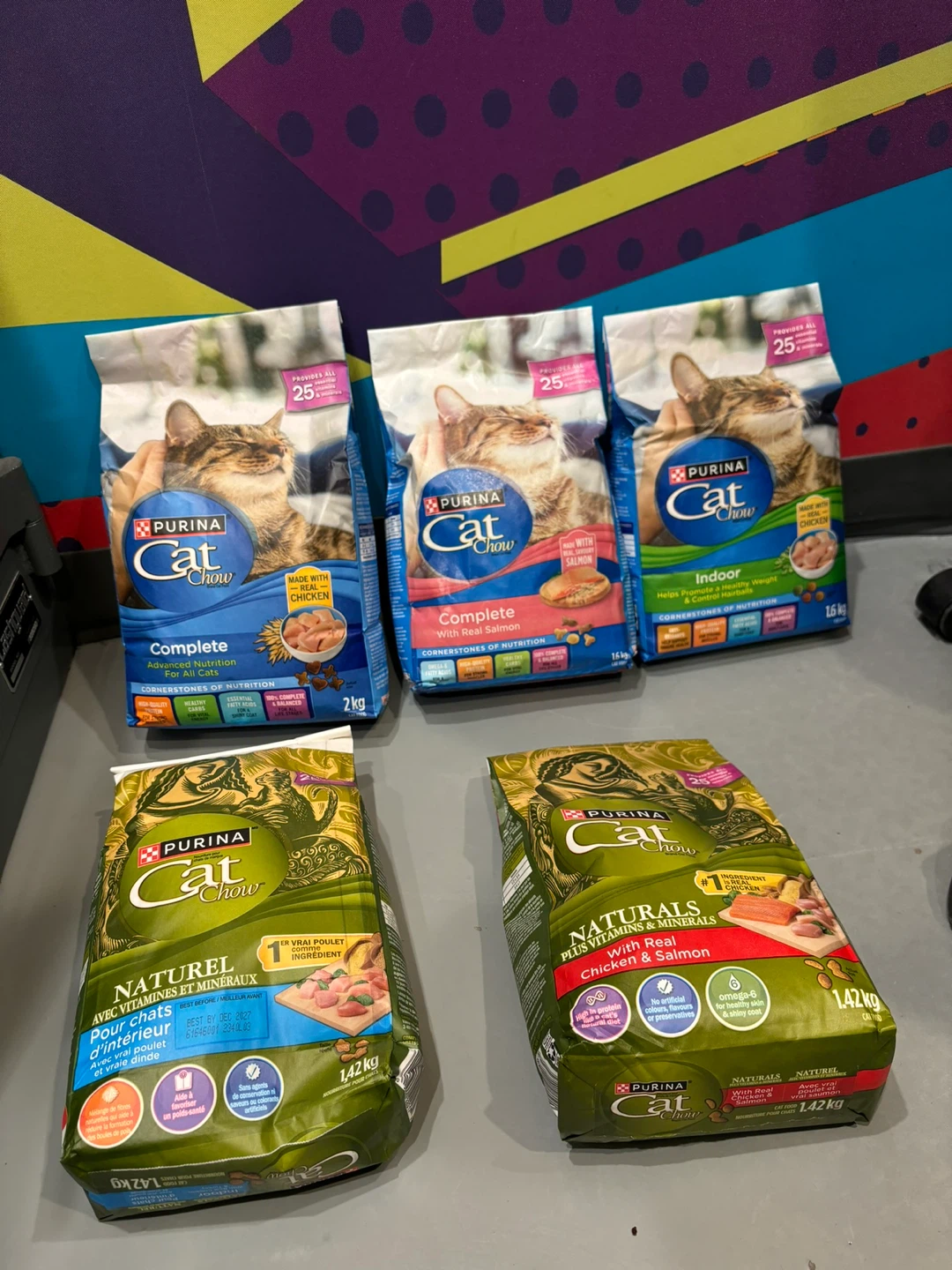 Brand new cat food -$5 each