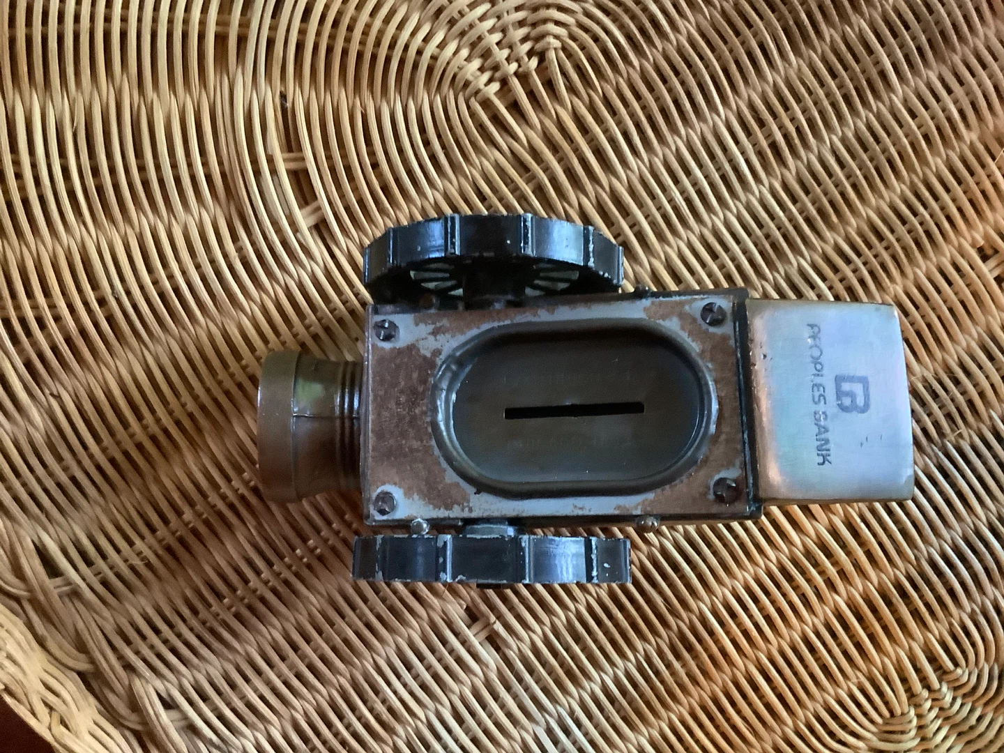 Vtg Brass & Die Cast Metal Cannon Bank 🐞 - photo 5