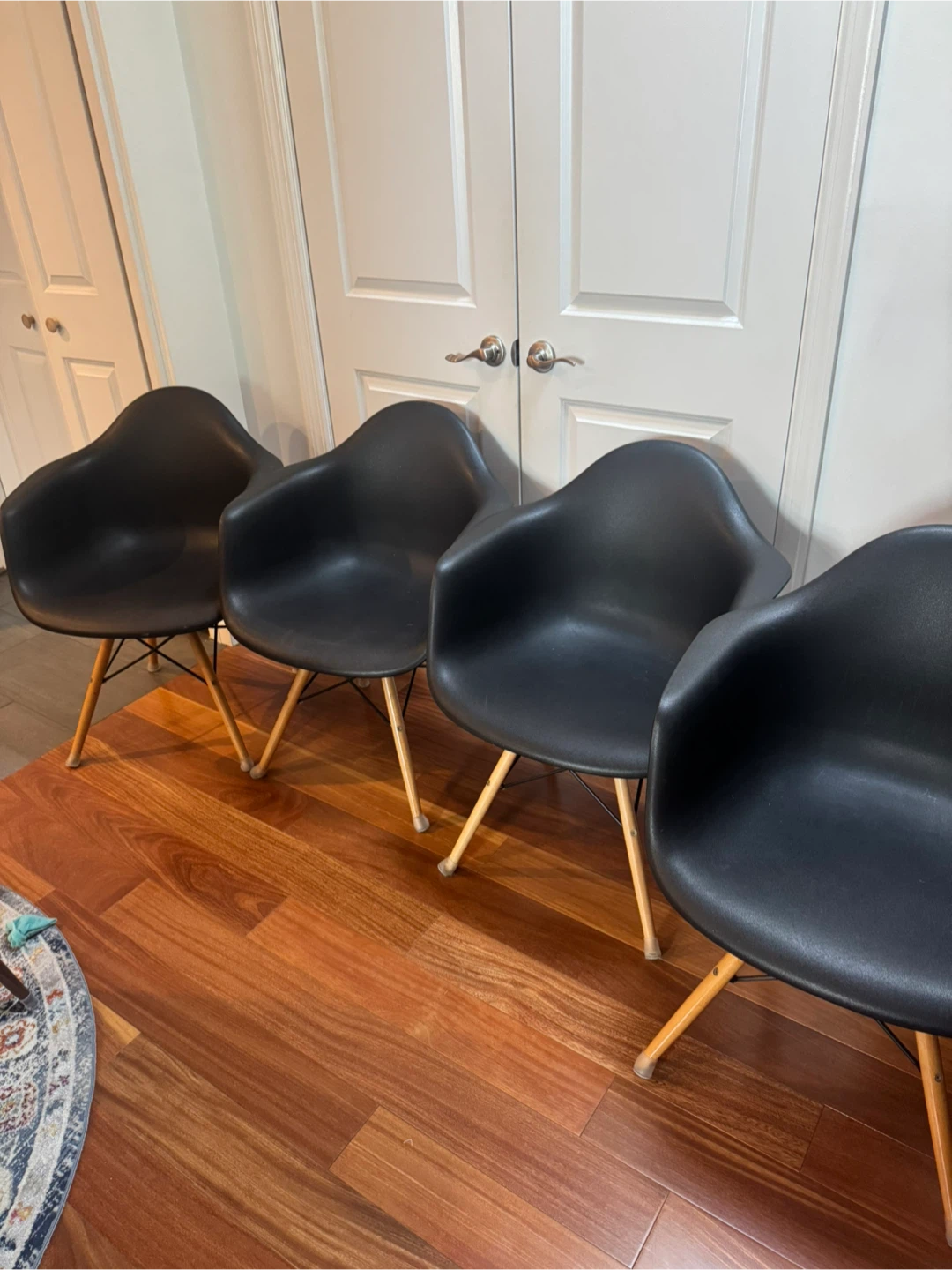 Set of 4 Black Dining Chairs - photo 4