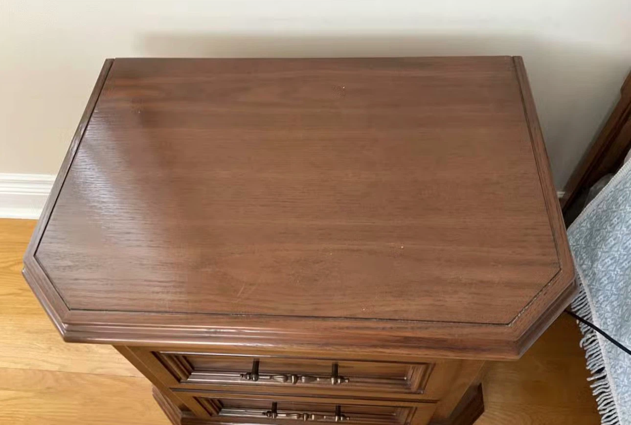 Wooden Nightstand with 2 Drawers - photo 3