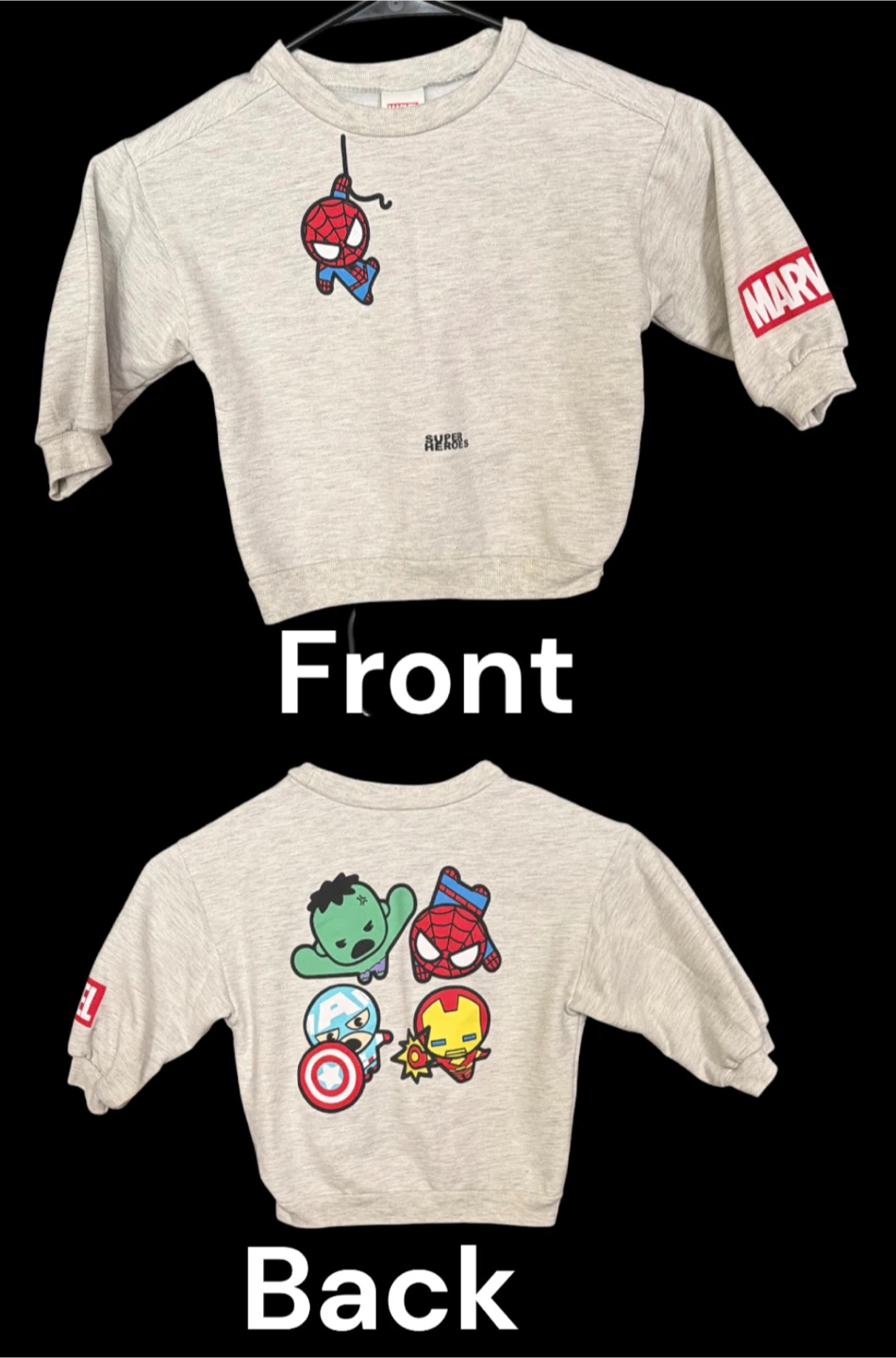 Marvel Avengers Superhero Crewneck Sweatshirt