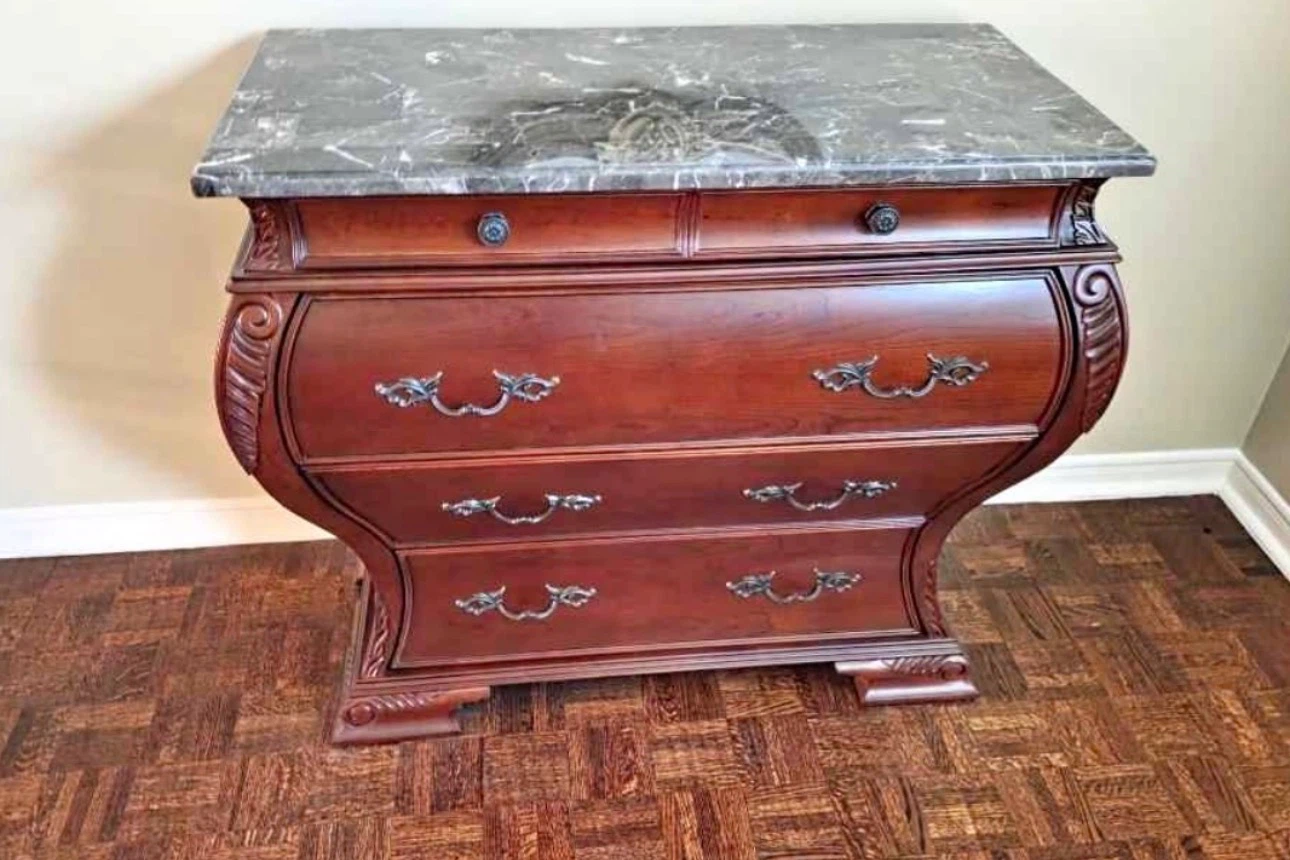 Wooden Dresser with Marble Top - photo 2