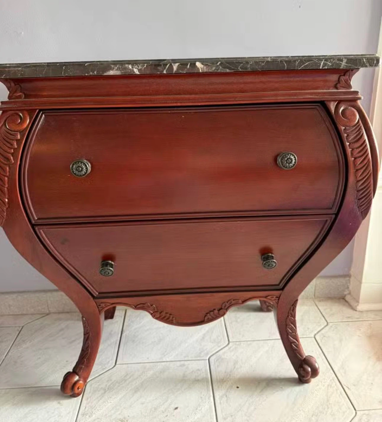 Wooden Dresser with Marble Top - photo 3