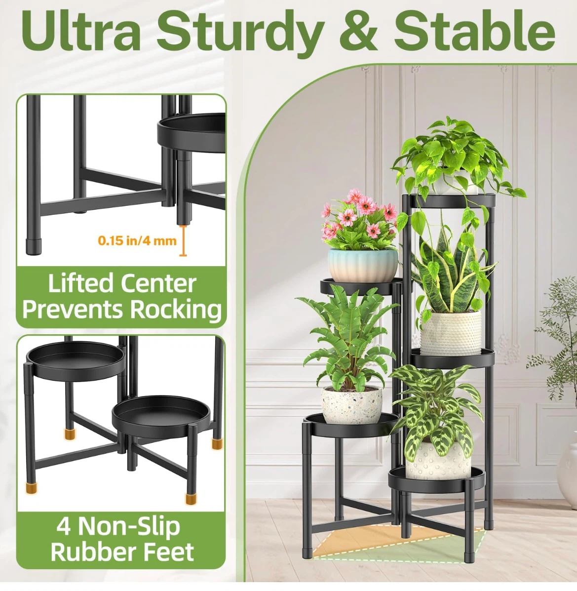 4-Tier Metal Plant Stand - photo 4