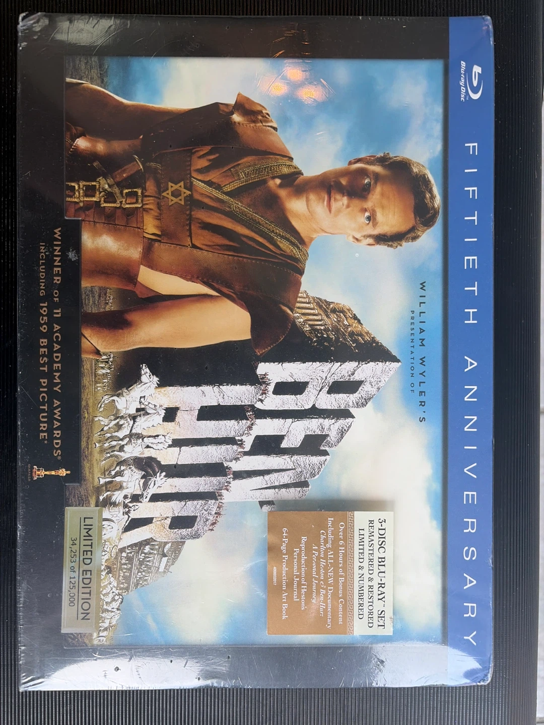 Ben-Hur 50th Anniversary 3-Disc Blu-Ray Collector's Edition