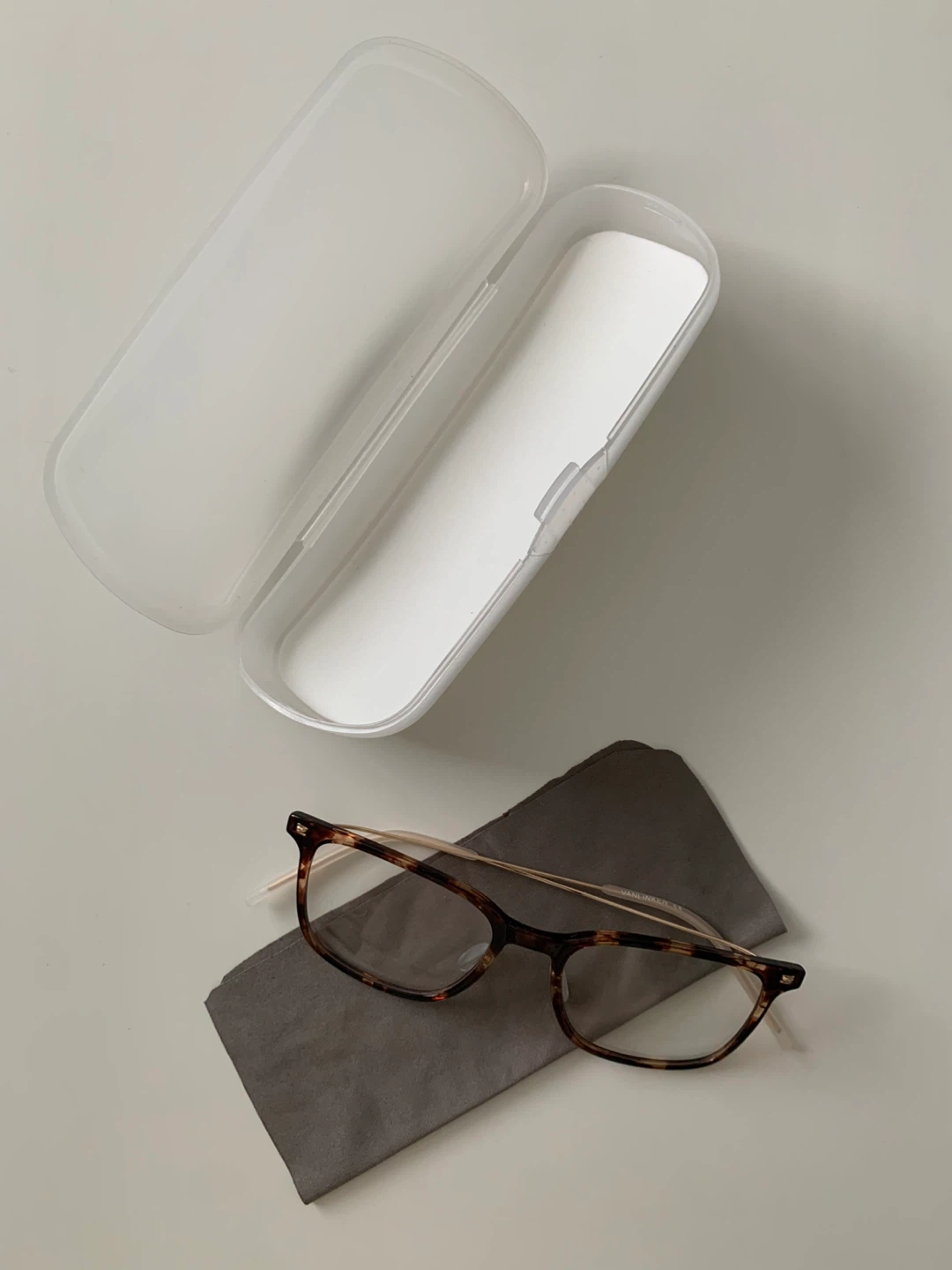 Tortoiseshell Eyeglasses with Case