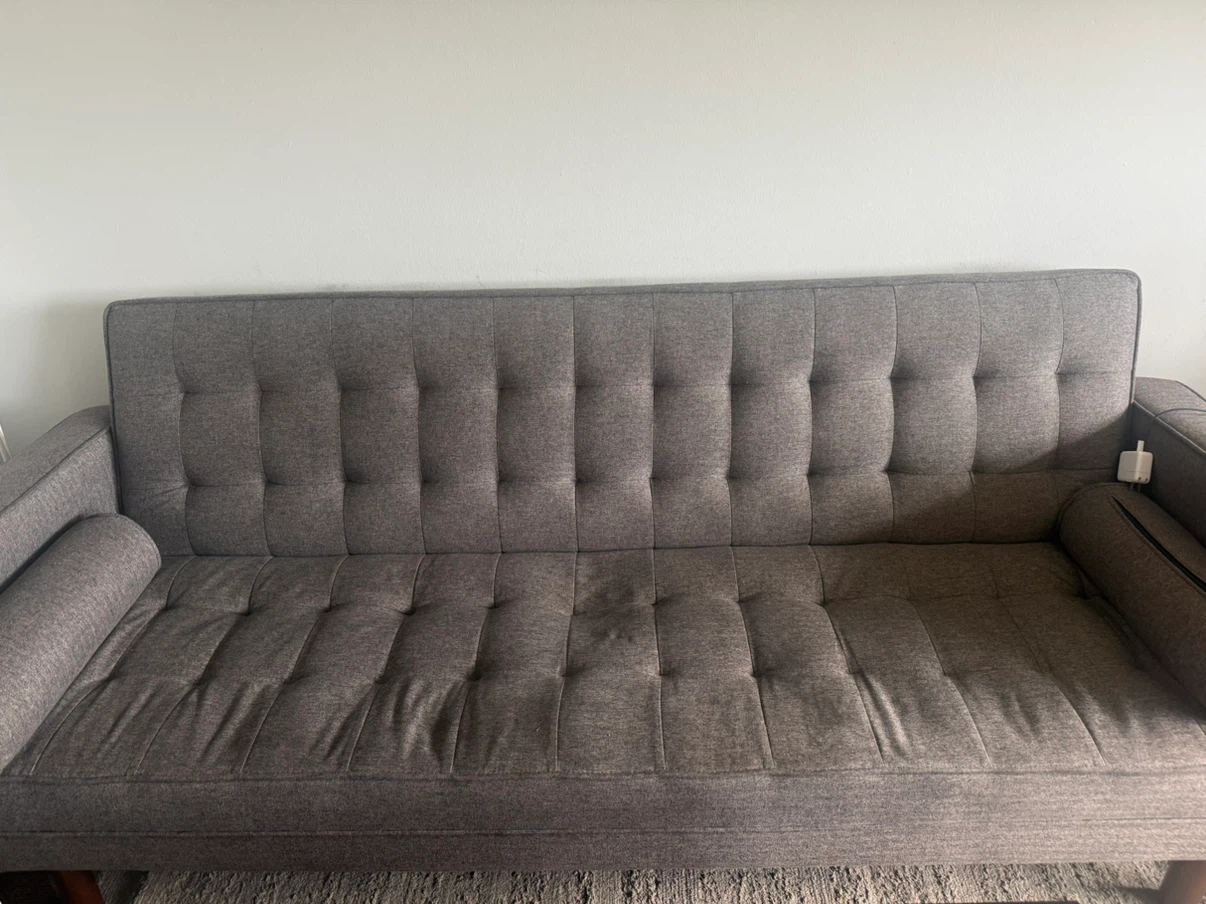 Grey Tufted Sofa