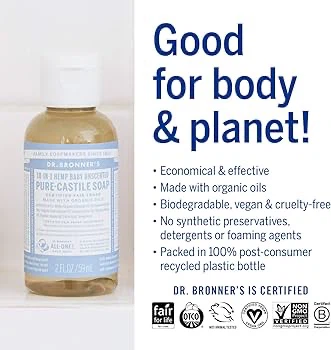 Dr. Bronner's 18-in-1 Baby Unscented Pure-Castile Soap - photo 2