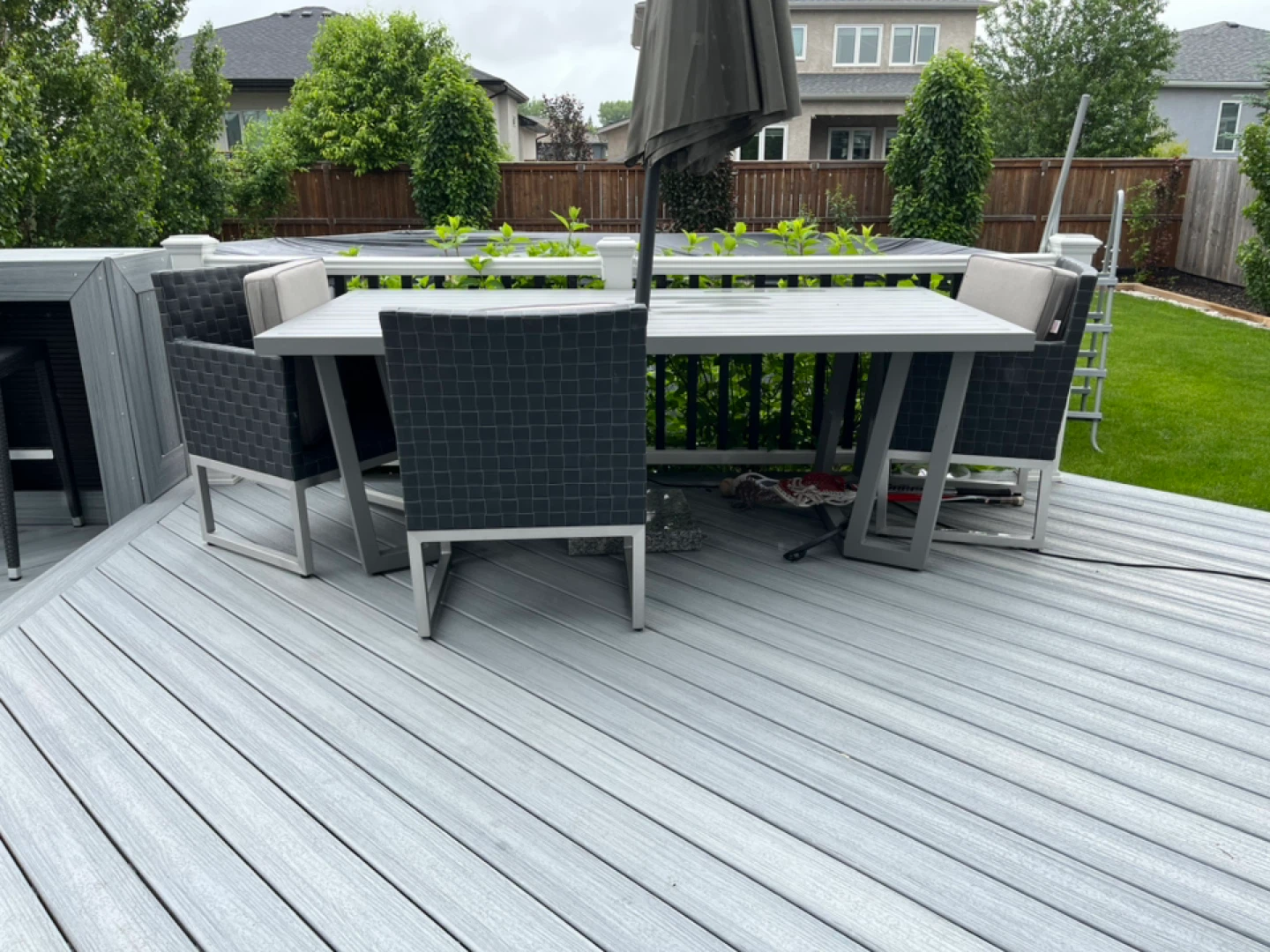 Grey Outdoor Dining Set - photo 2