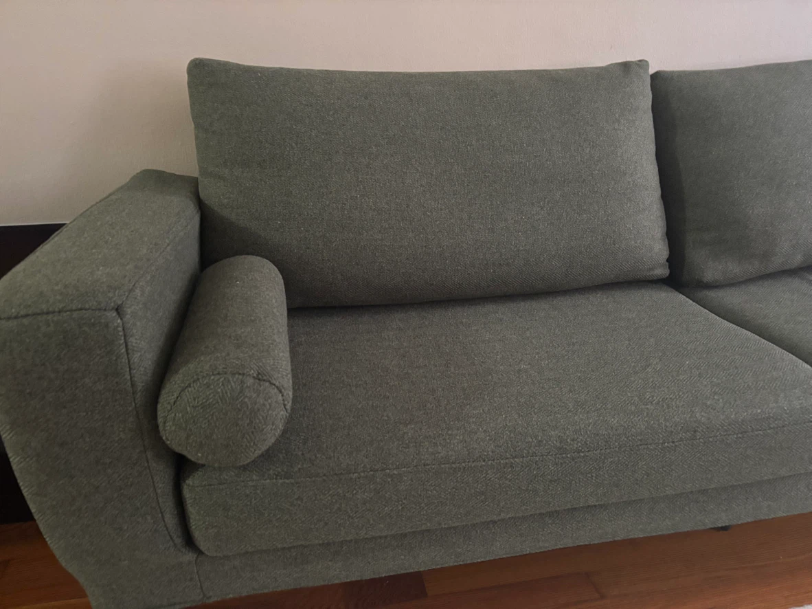 Modern Green Couch – 85” L × 29” W × 28” H - photo 4