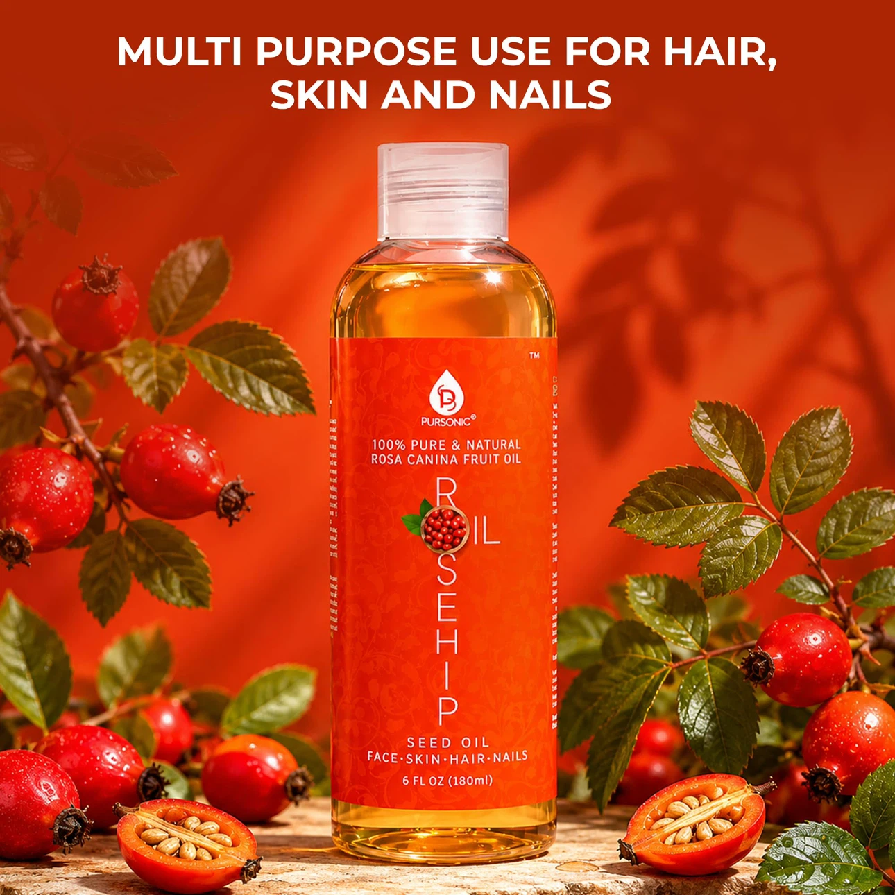 Pursonic Rosehip Seed Oil 6 fl oz - photo 2