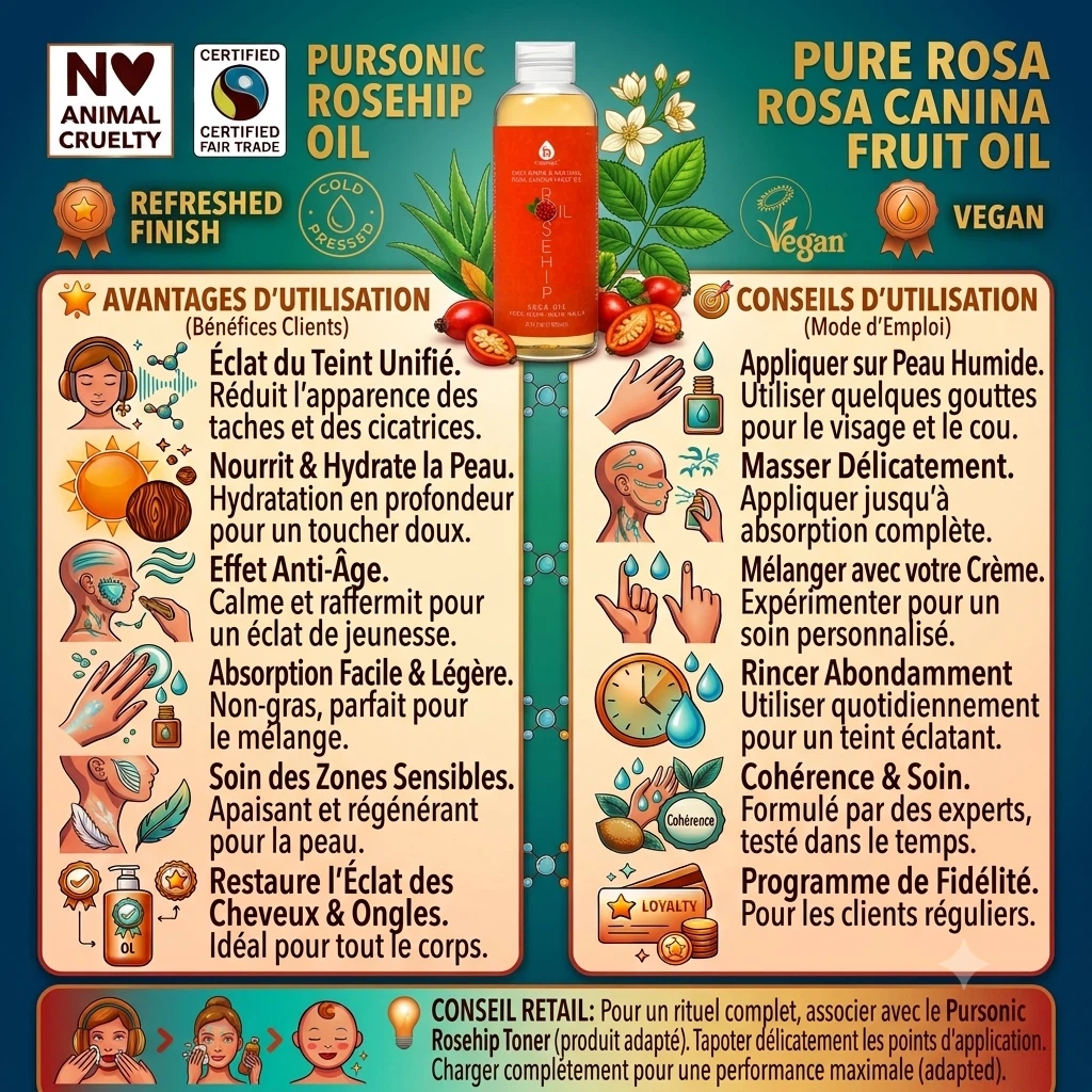 Pursonic Rosehip Seed Oil 6 fl oz - photo 4