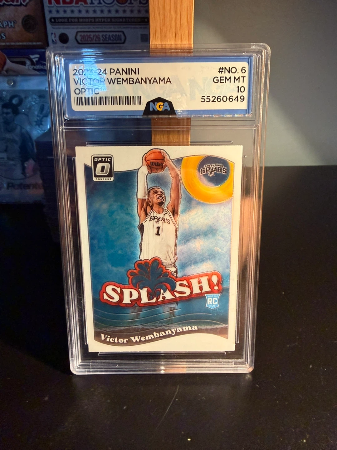 2023-24 Panini Optic Victor Wembanyama RC Card  NGA Graded