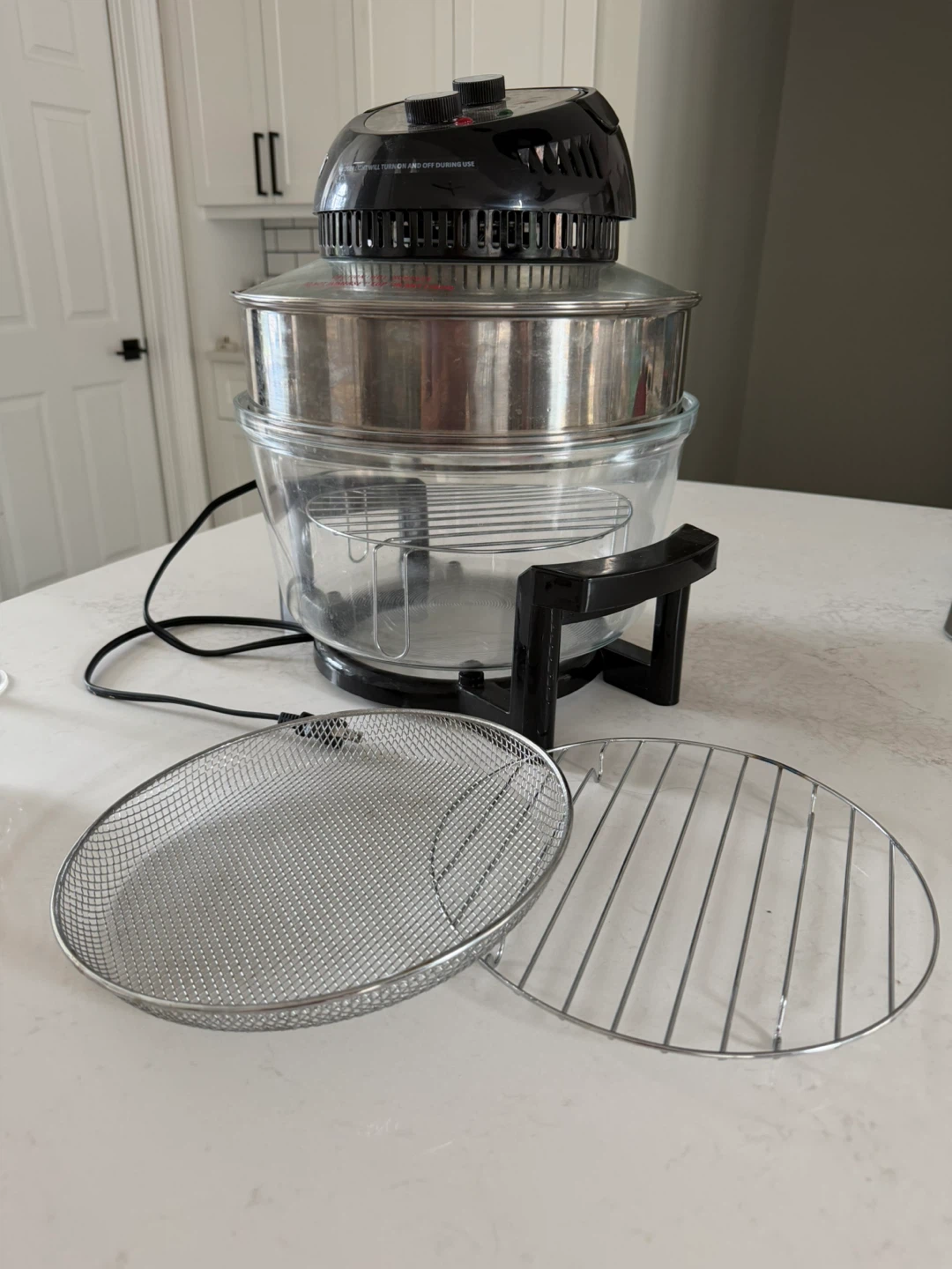 Big boss, large glass air fryer, non-toxic family sized