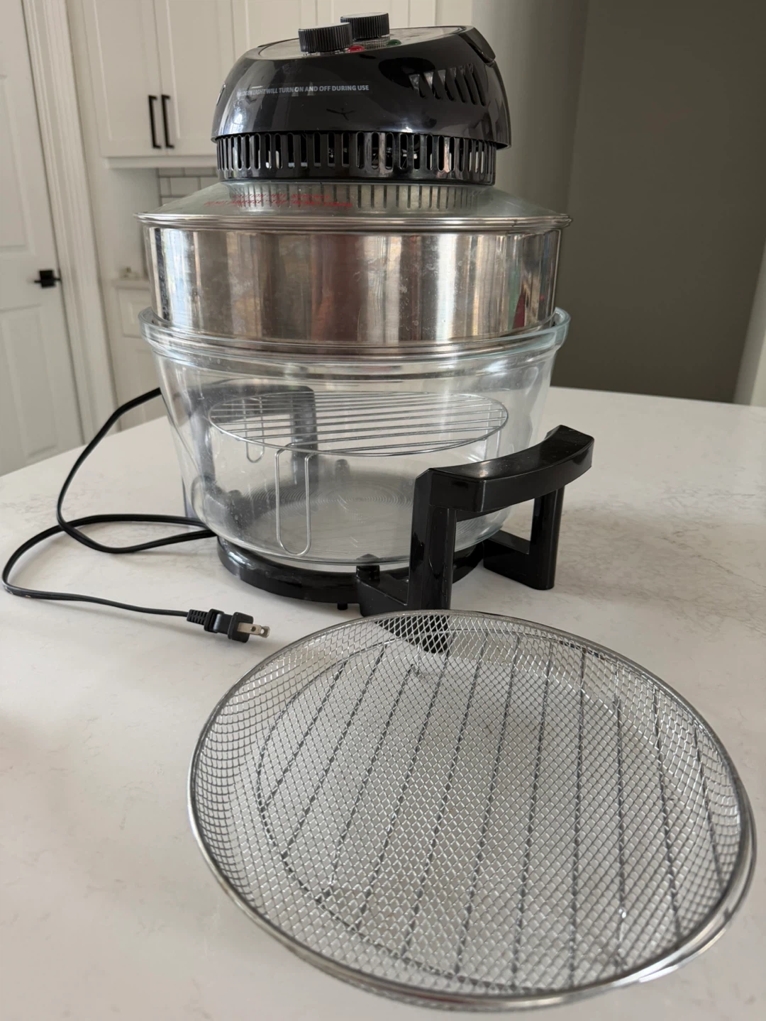 Big boss, large glass air fryer, non-toxic family sized - photo 2