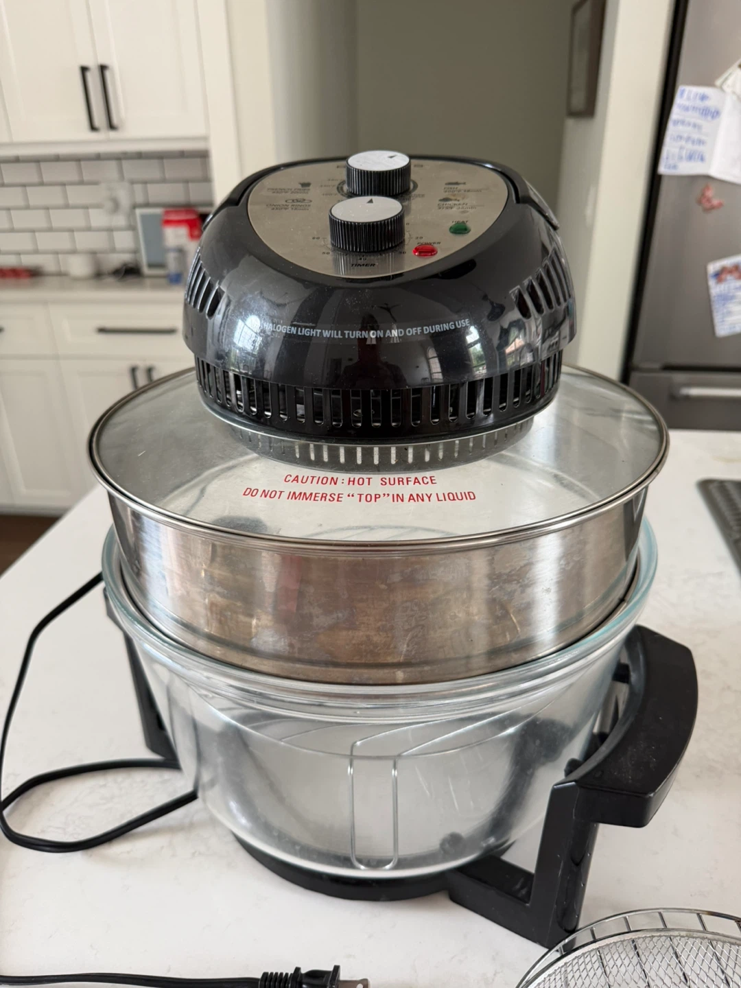 Big boss, large glass air fryer, non-toxic family sized - photo 3
