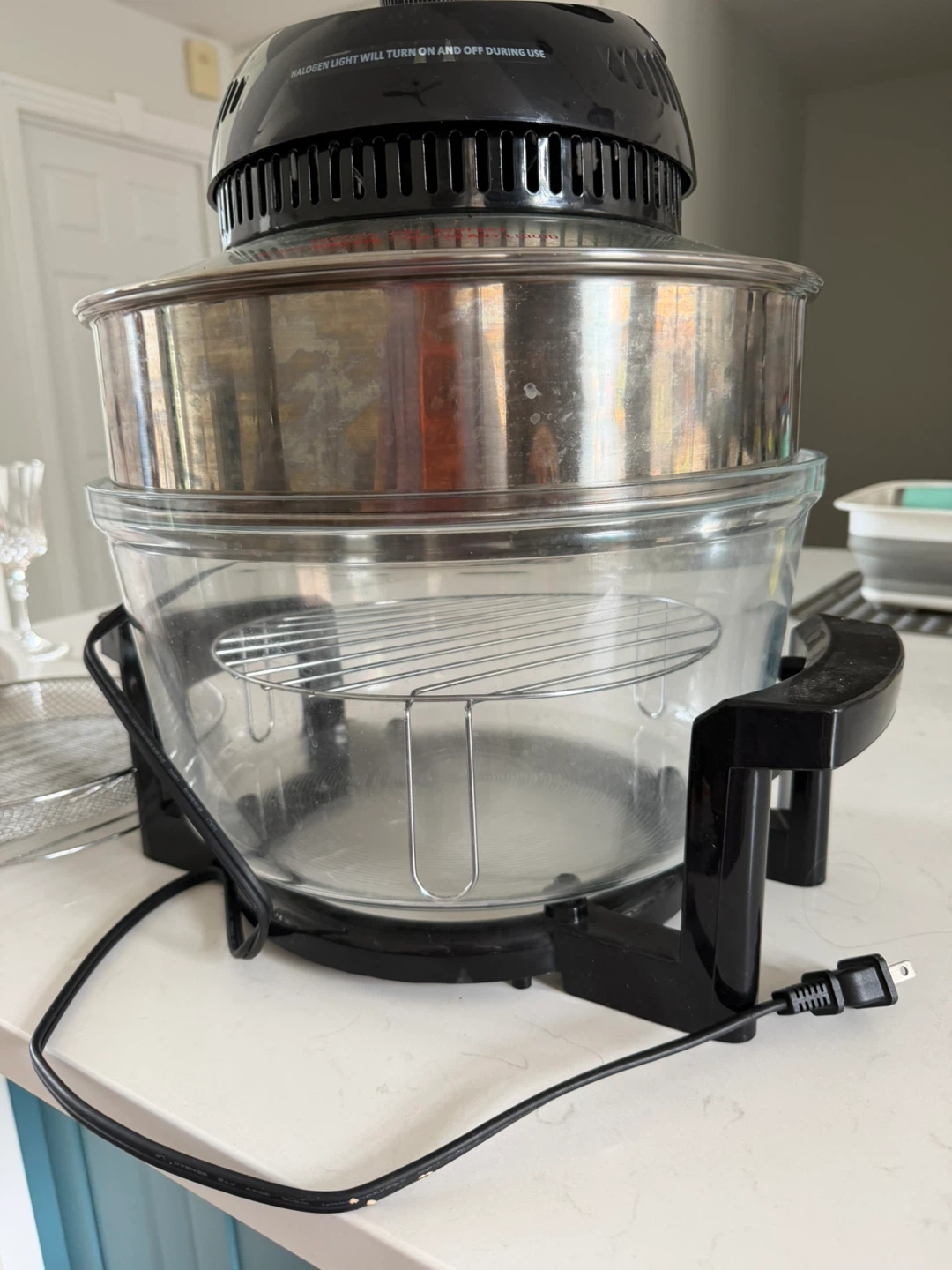 Big boss, large glass air fryer, non-toxic family sized - photo 5