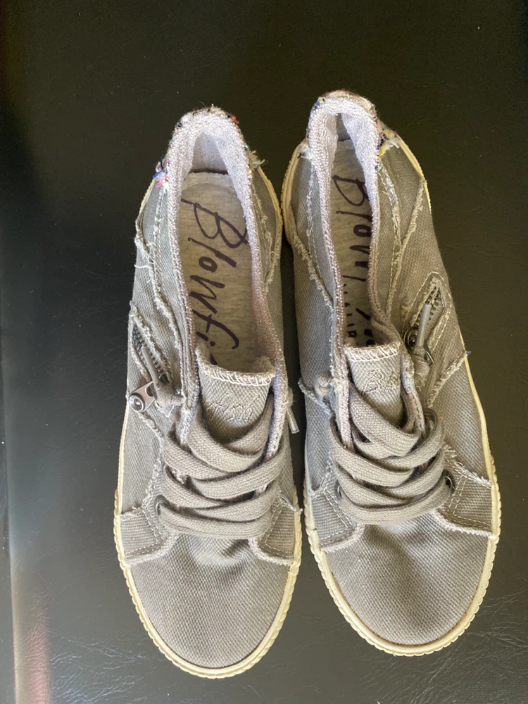 Blowfish Grey Canvas Sneakers