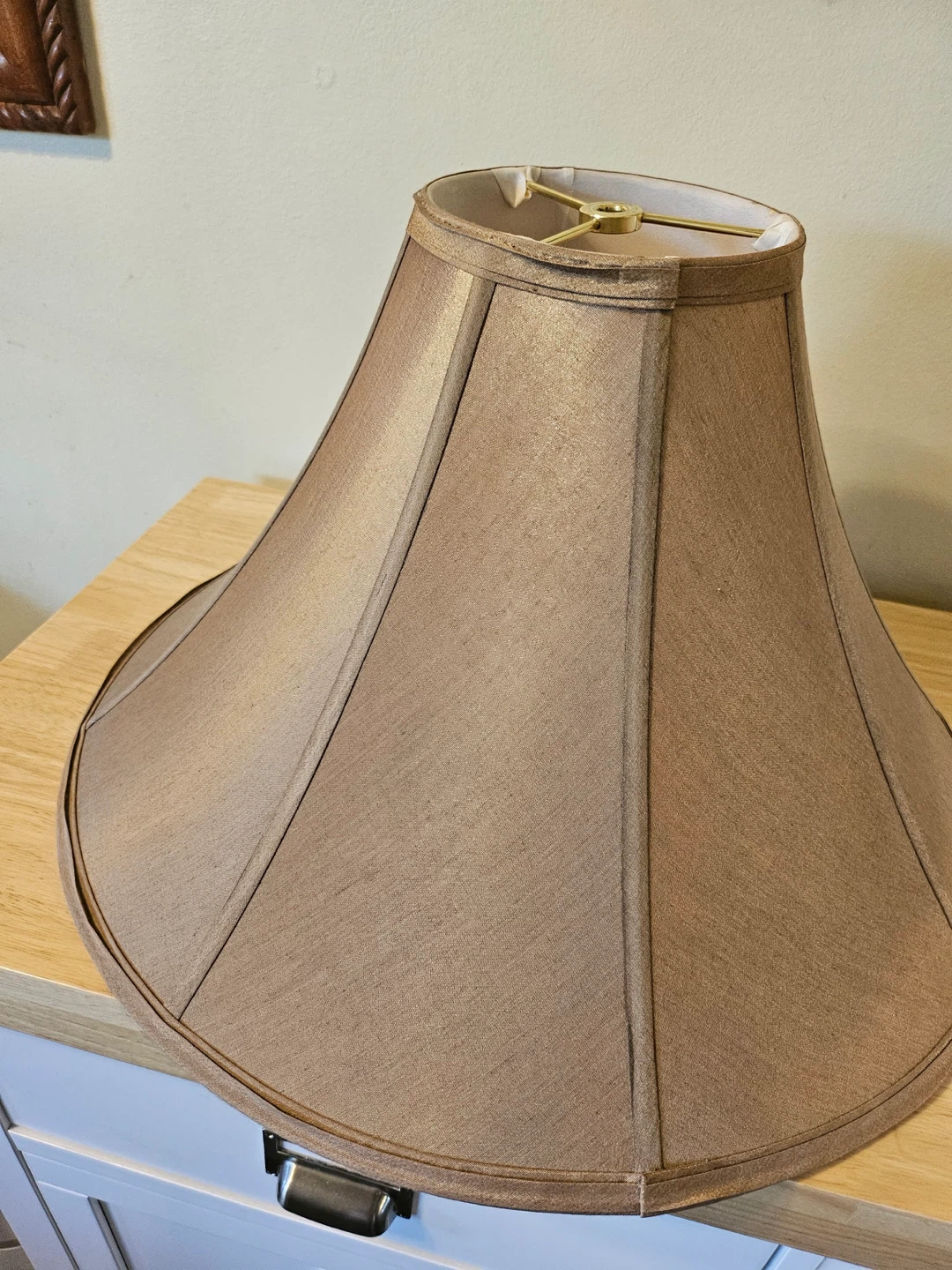 Tapered Fabric Lampshade - Tan