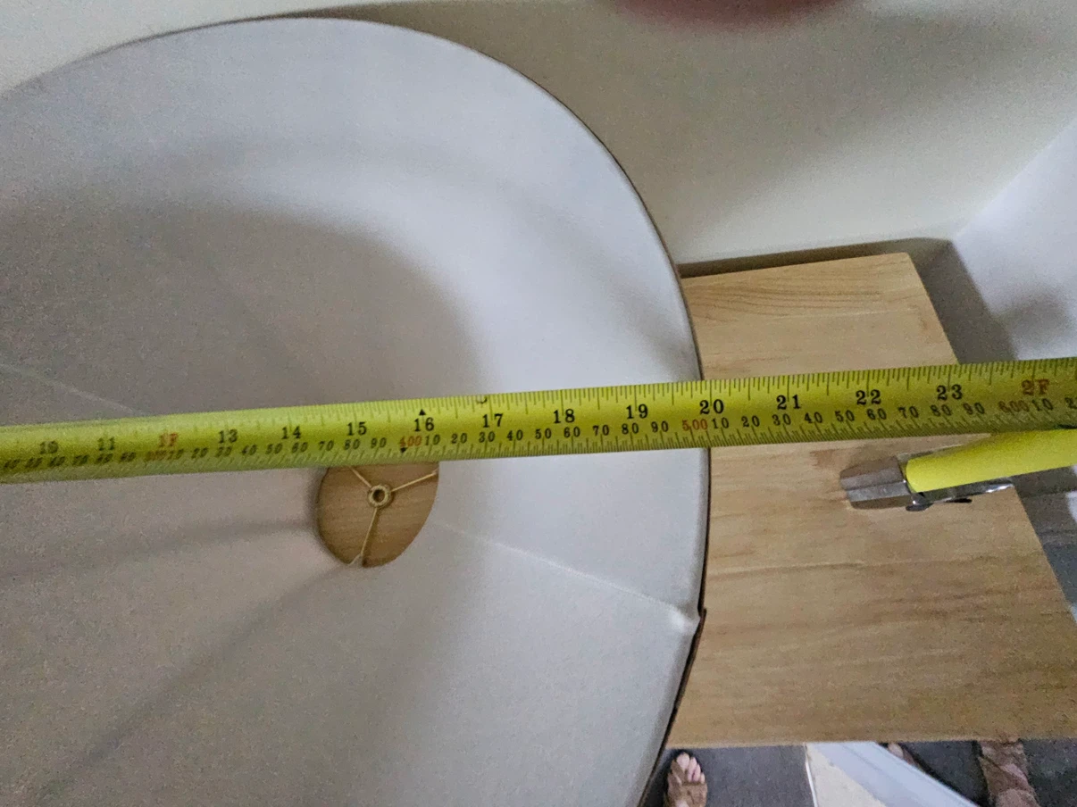 Tapered Fabric Lampshade - Tan - photo 2