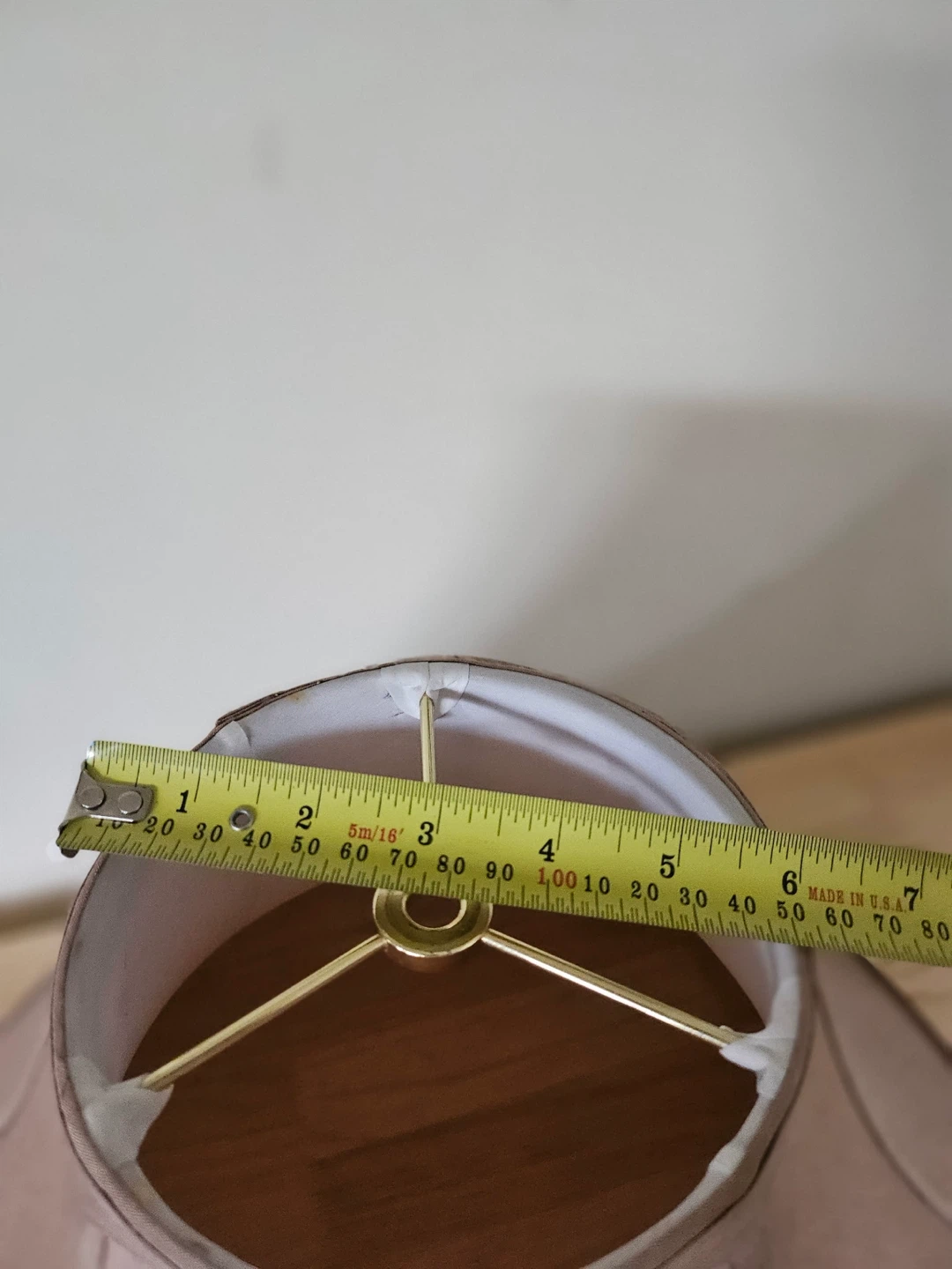 Tapered Fabric Lampshade - Tan - photo 3