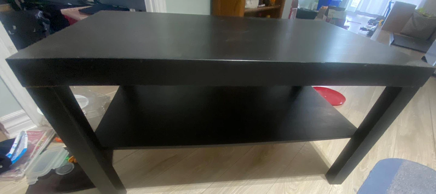 Black Coffee Table , dismantled and easy to carry - photo 2