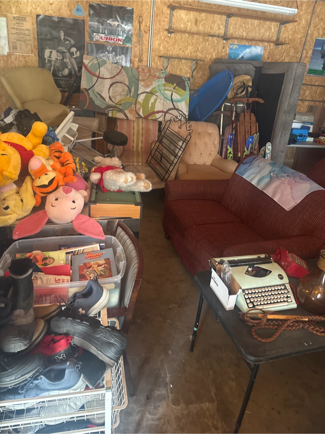 Garage sale 7/3/26 everything $1 . Chairs $5 . Couches $40