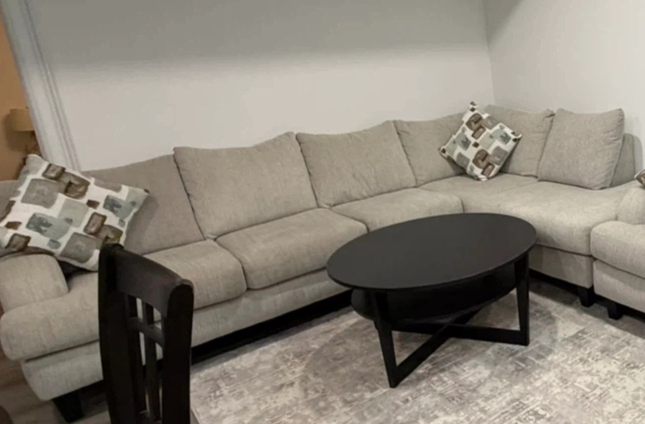 Sectional Sofa with Coffee Table