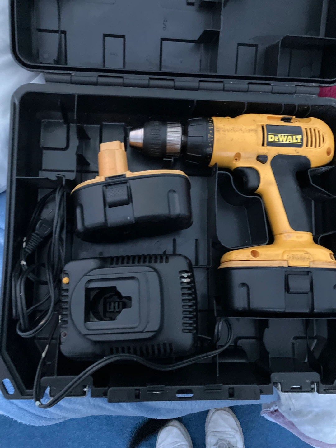 DEWALT Cordless Drill with Case, Battery, and Charger