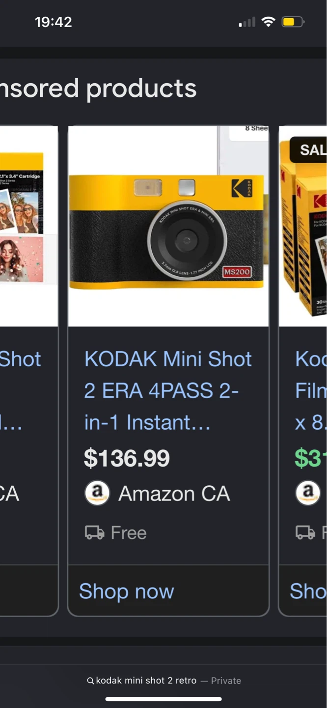 KODAK Mini Shot 2 ERA 4PASS 2-in-1 Instant Camera & Printer