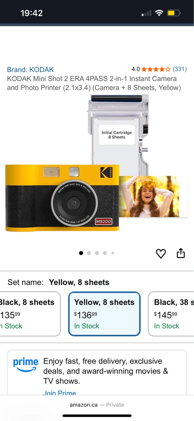 KODAK Mini Shot 2 ERA 4PASS 2-in-1 Instant Camera & Printer - photo 2