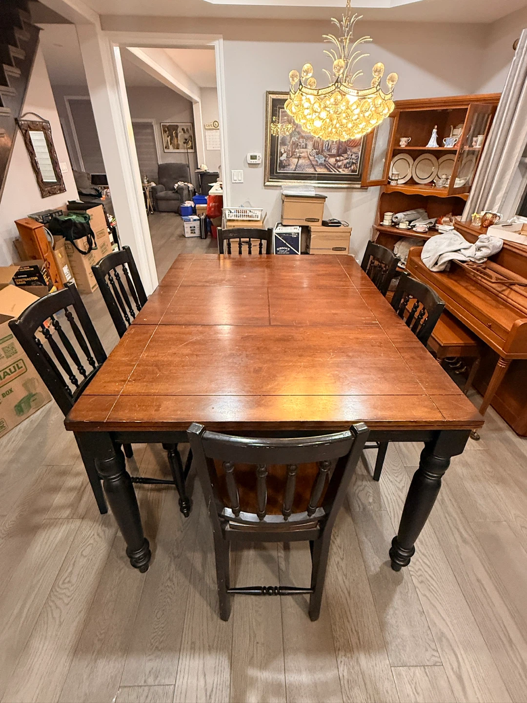 Wooden Dining Table and Chairs Set