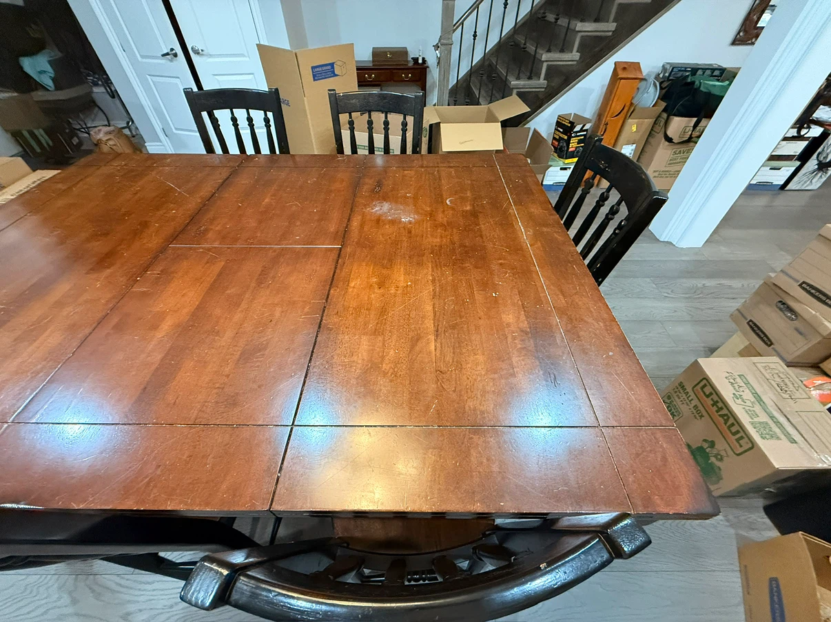 Wooden Dining Table and Chairs Set - photo 2