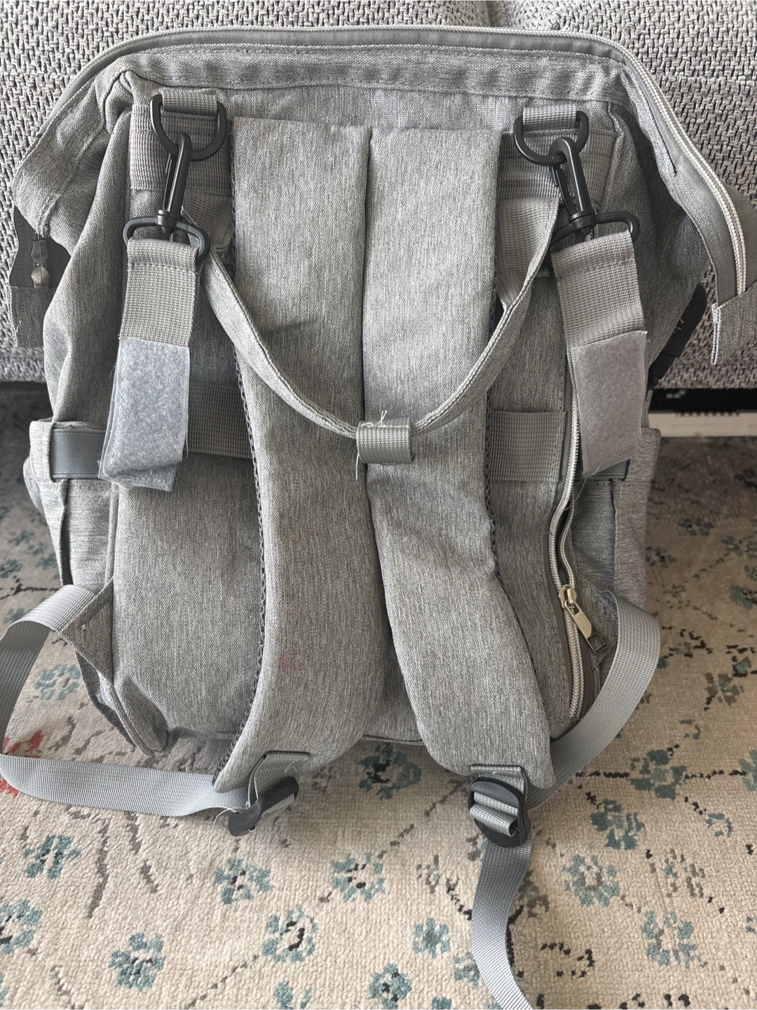 Grey Diaper Bag Backpack - photo 2