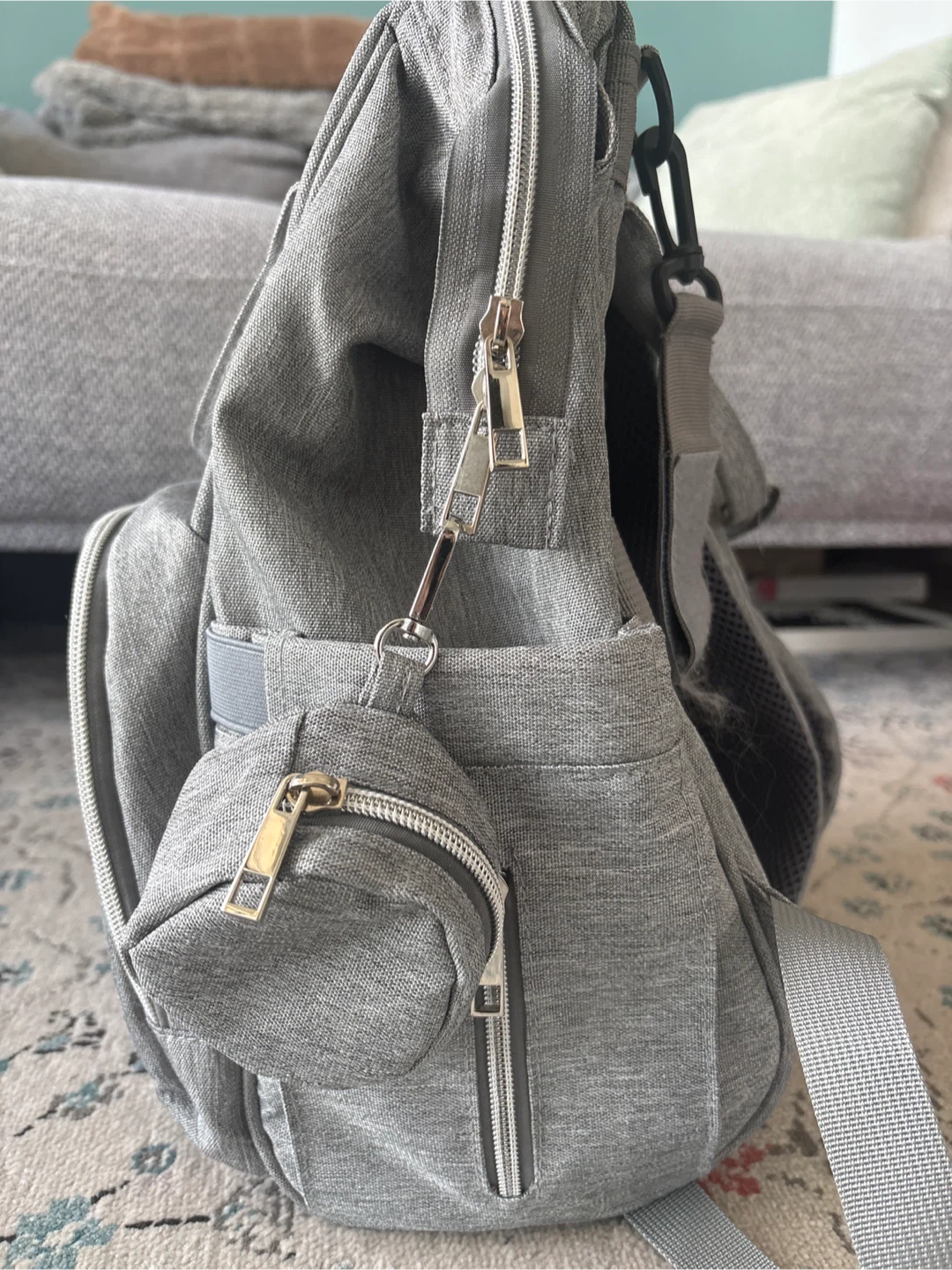 Grey Diaper Bag Backpack - photo 3