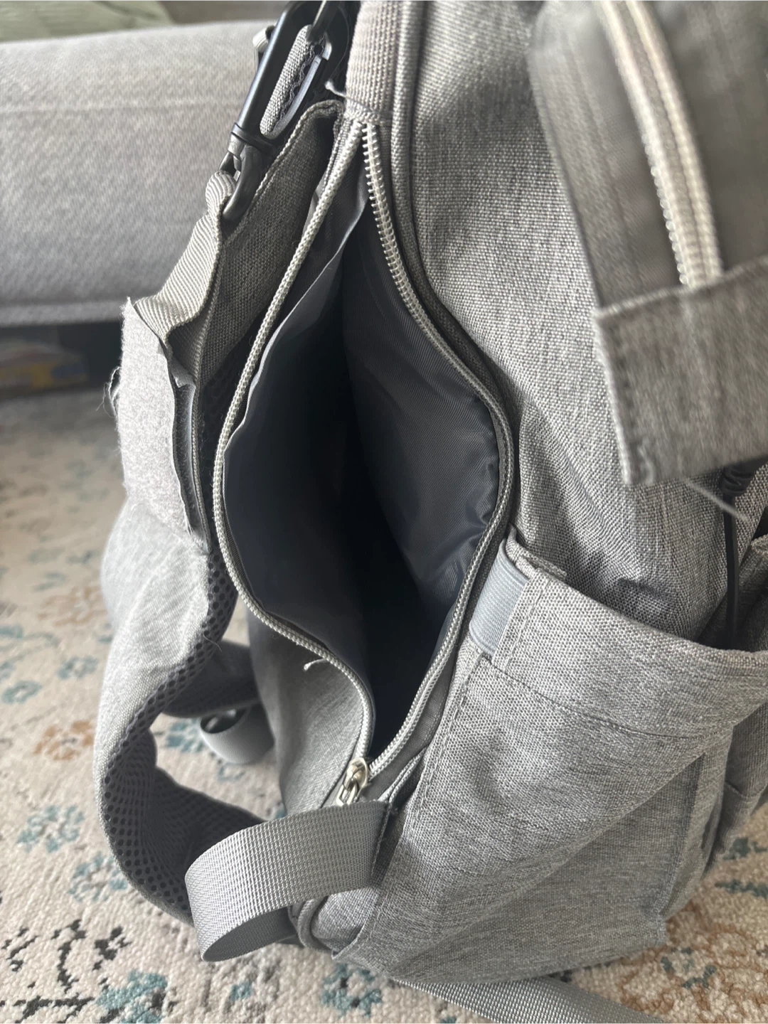 Grey Diaper Bag Backpack - photo 4