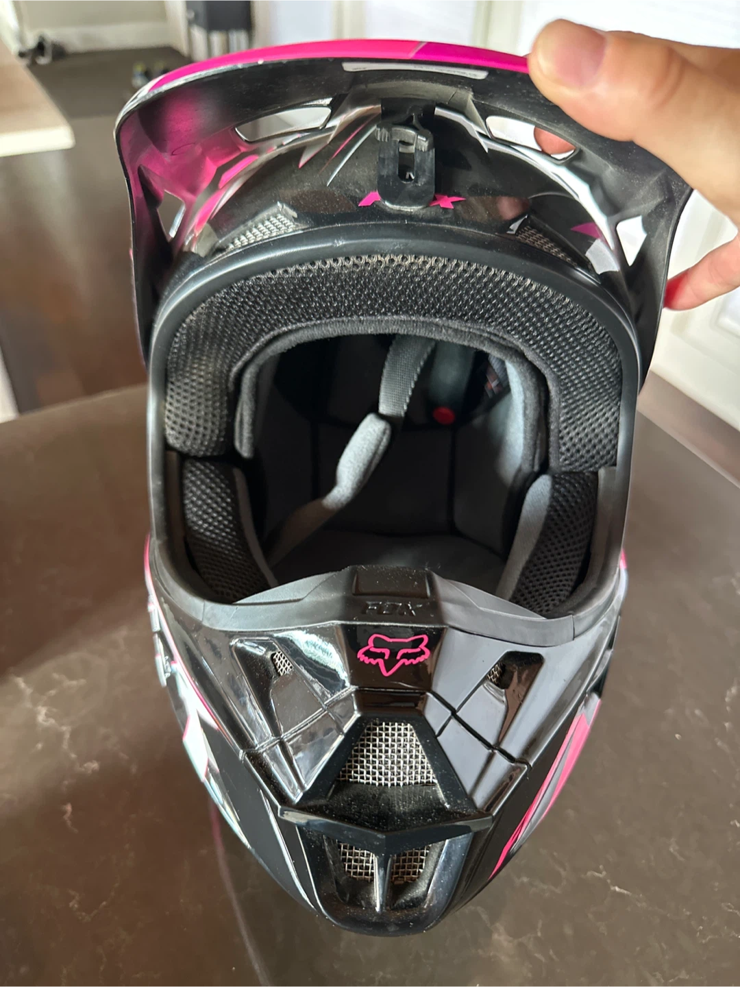 Fox Racing Pink Motocross Helmet - photo 2