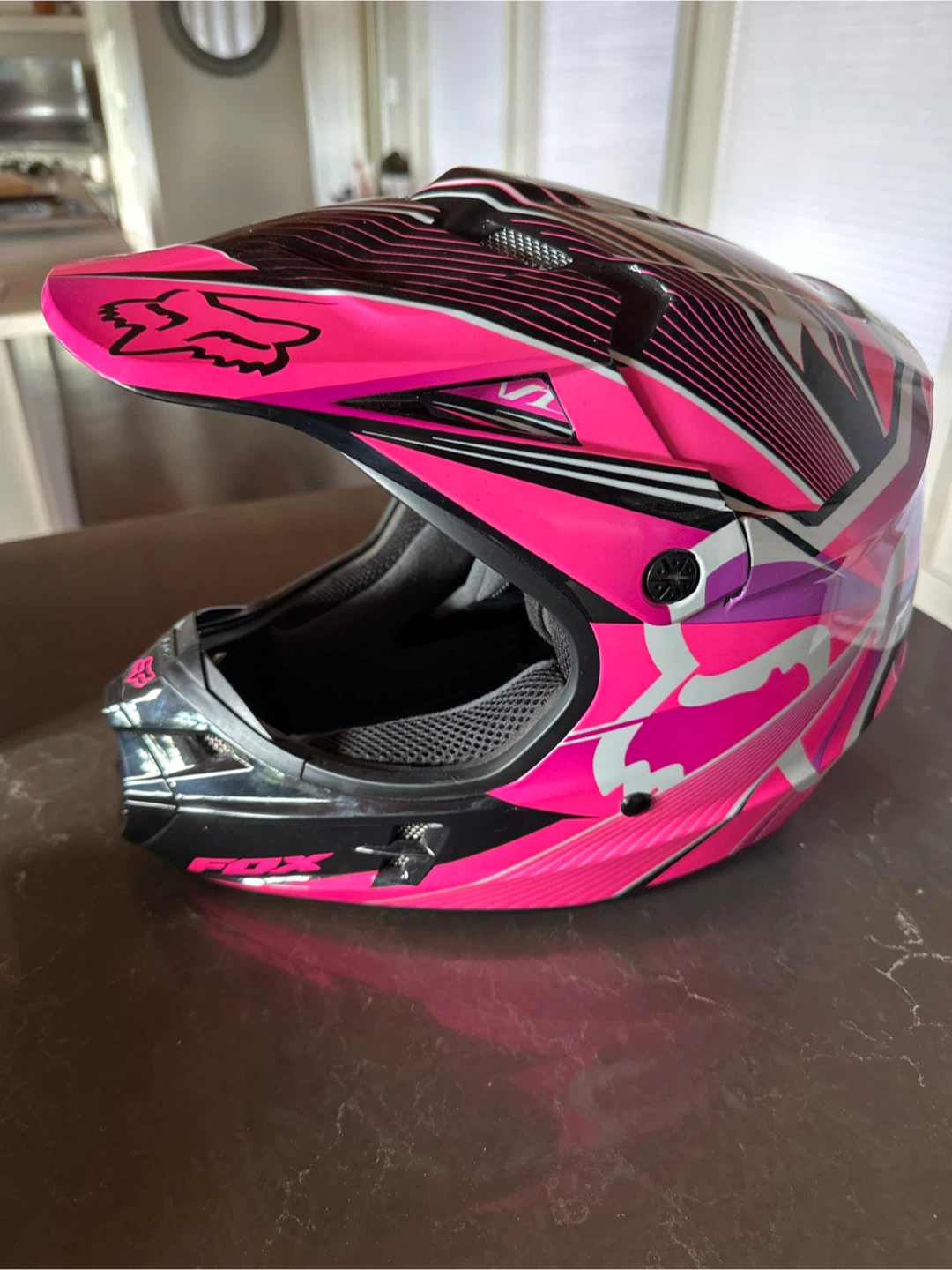 Fox Racing Pink Motocross Helmet - photo 3