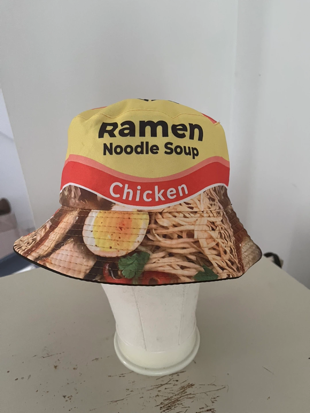 Reversible Ramen Noodle Soup Bucket Hat
