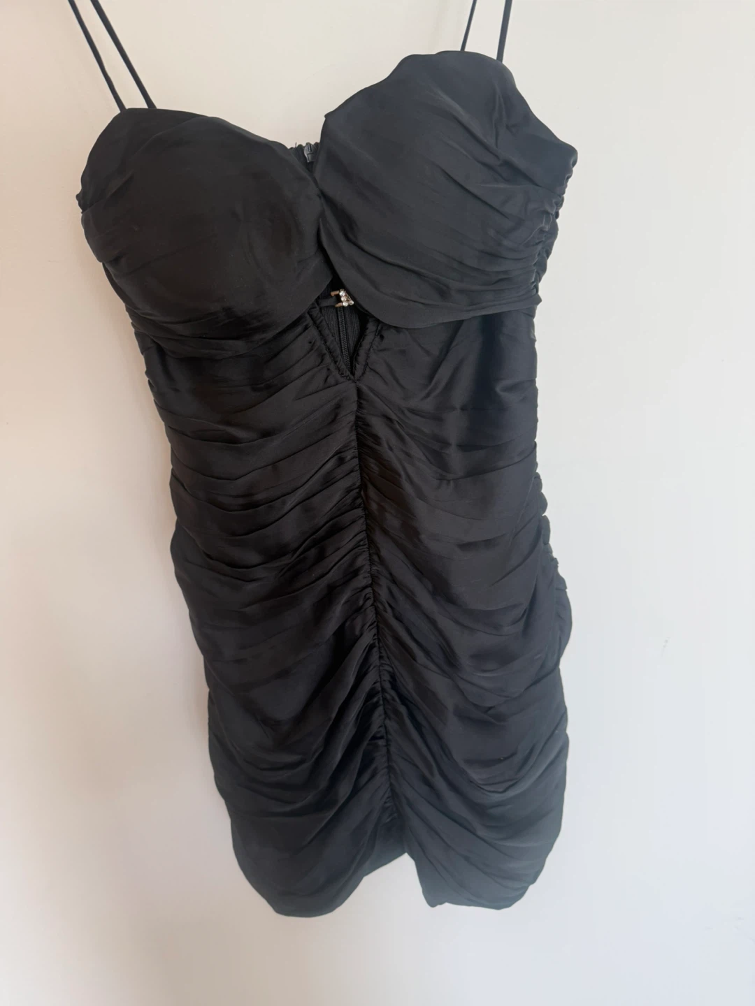 Black Sill Strappy Mini Dress - photo 2