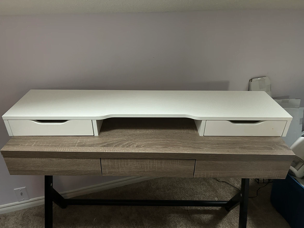 Modern Desk with Drawers - photo 2