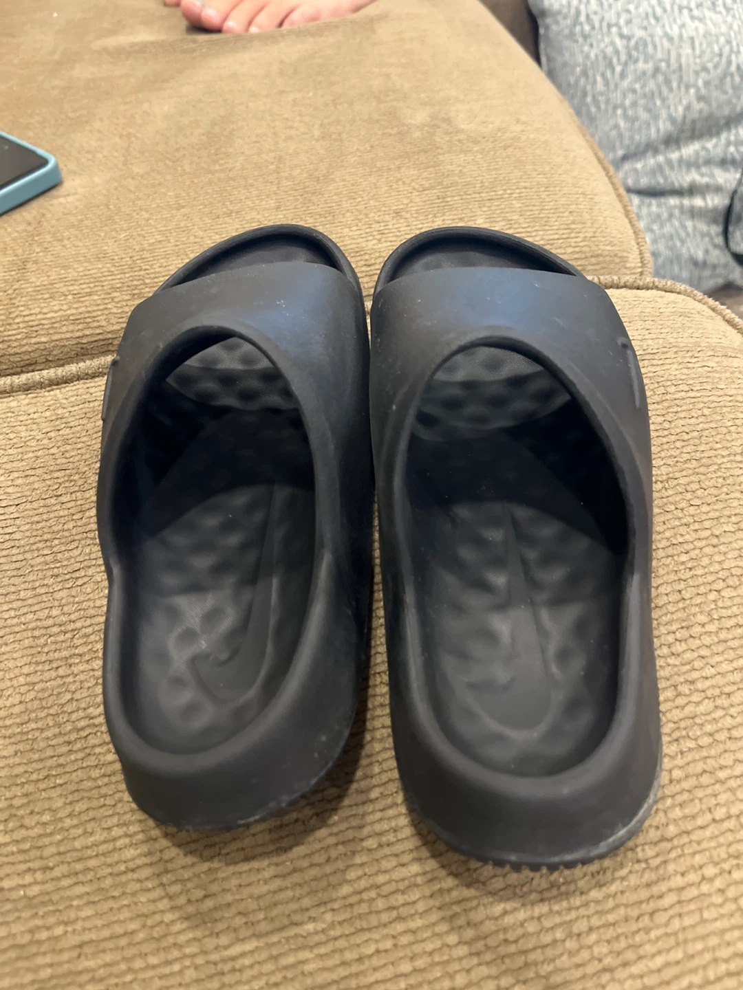 Black Nike Calm Slide Sandals 2.0 kids - photo 3