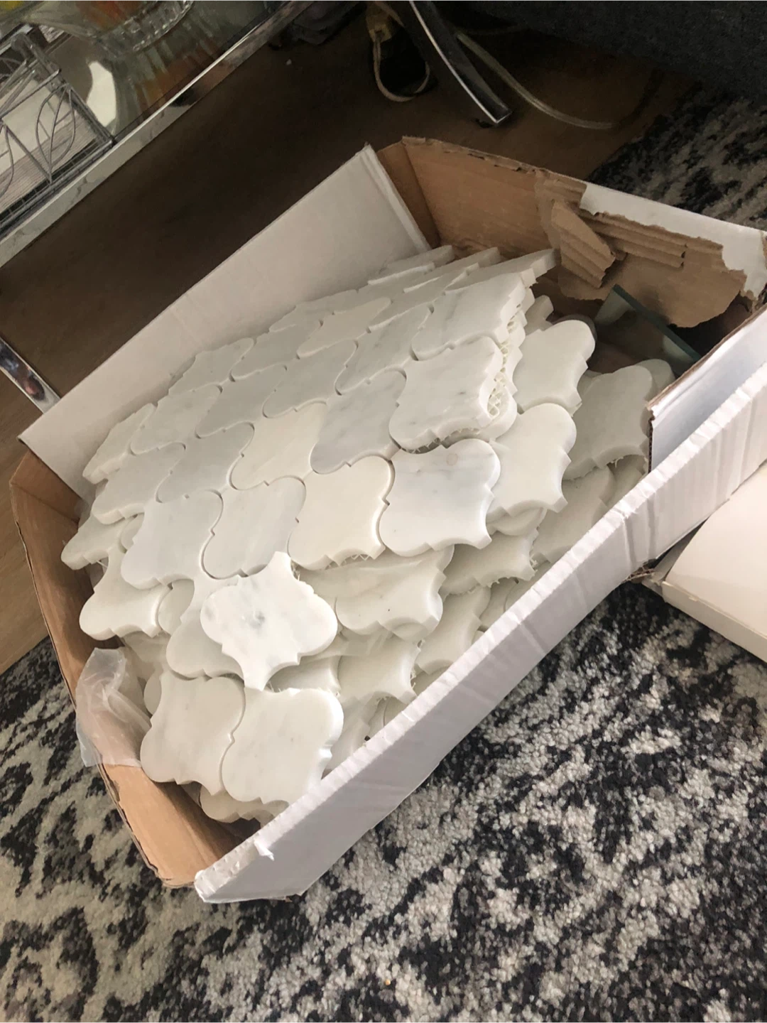 Arabesque Marble Tile left over - photo 2