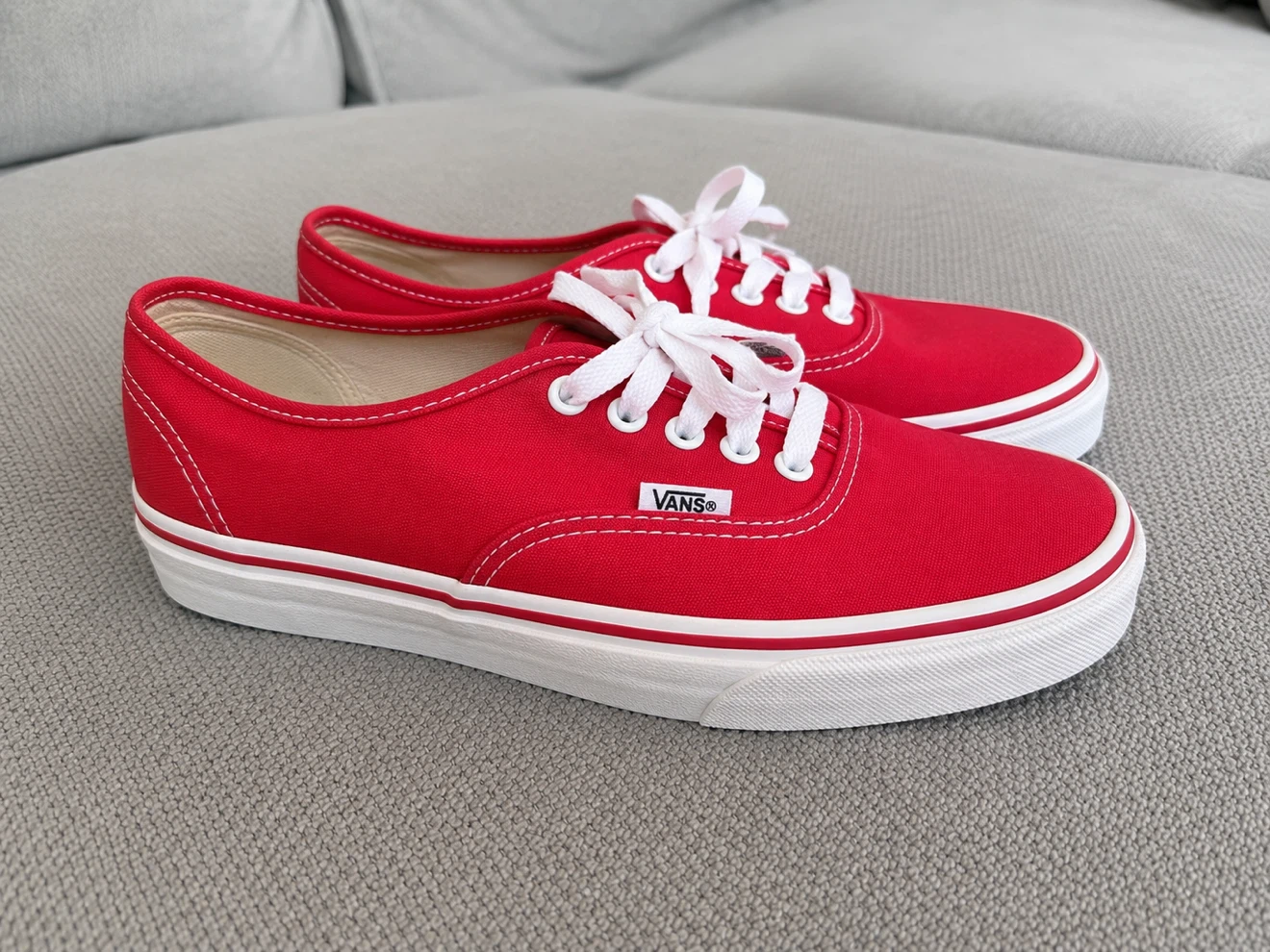 Vans Authentic Red Canvas Sneakers