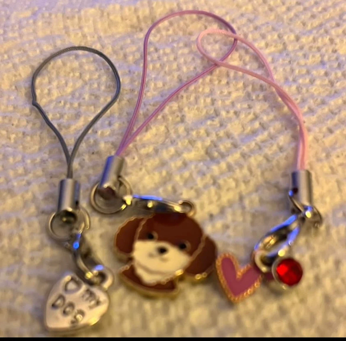 Cute Dog phone charms with free bookmarks - photo 5