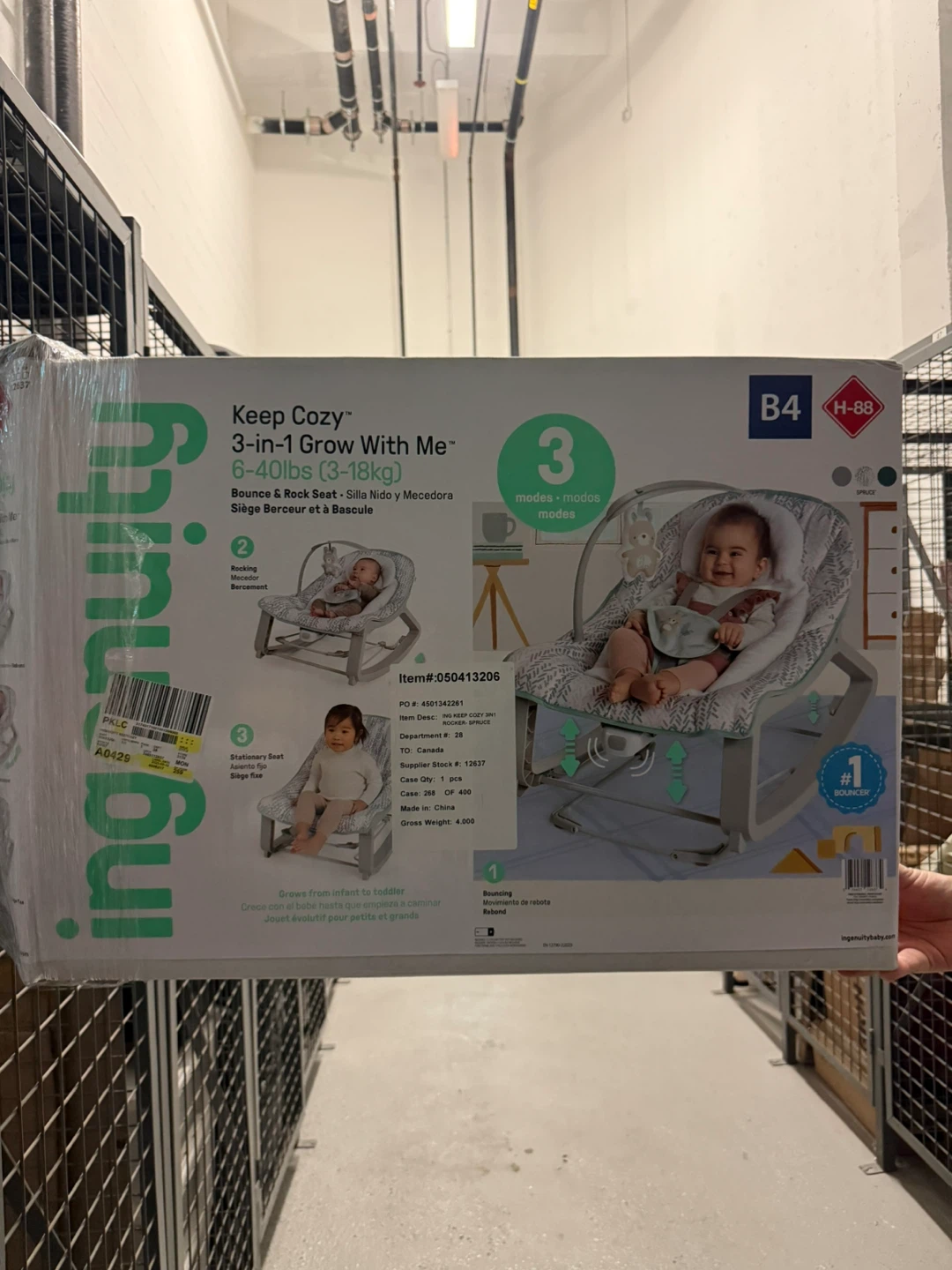 Ingenuity Keep Cozy 3-in-1 Grow With Me Baby Bouncer