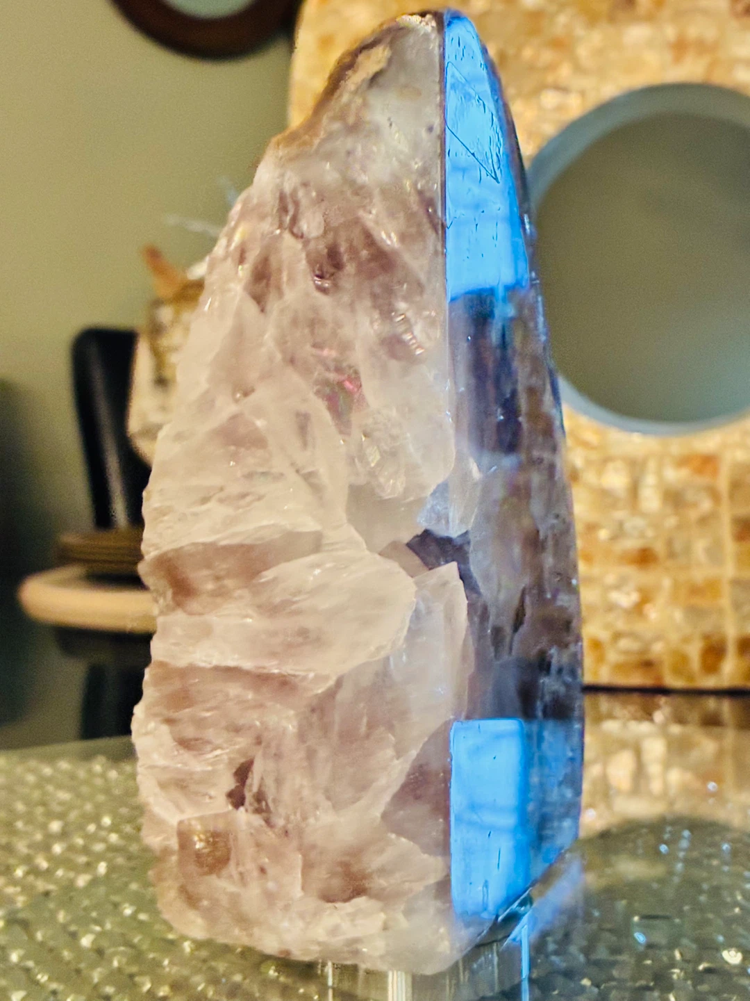 Amethyst Geode Slice Decor - photo 2