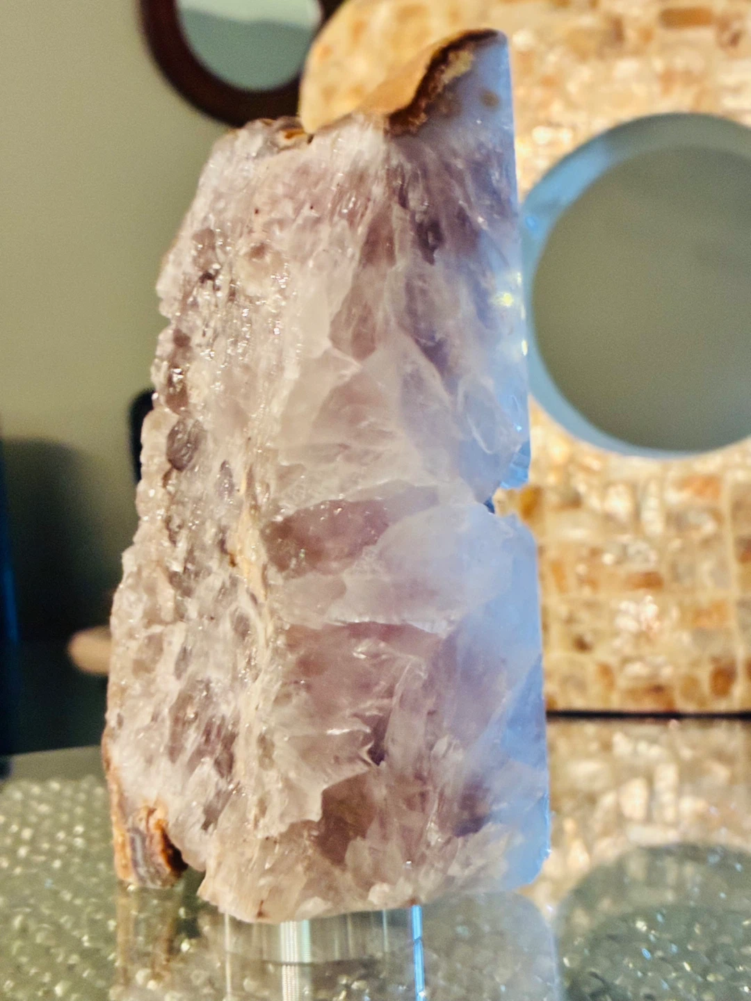 Amethyst Geode Slice Decor - photo 3