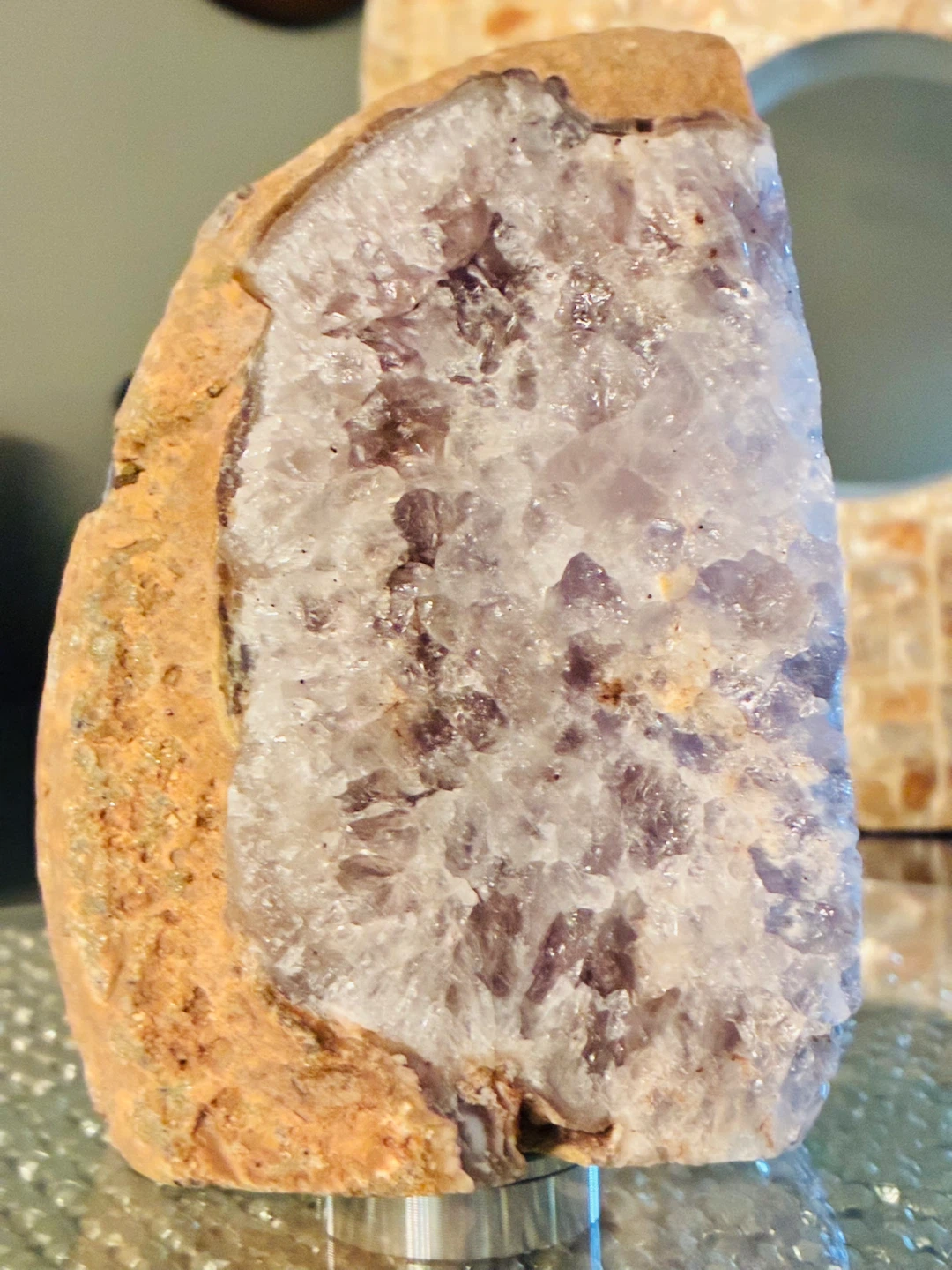 Amethyst Geode Slice Decor - photo 4
